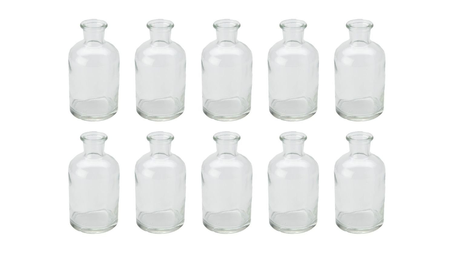 NaDeco Dekovase Glasfläschchen, Packung mit 10 Stück, Maße ca. 12x7 cm Deko günstig online kaufen
