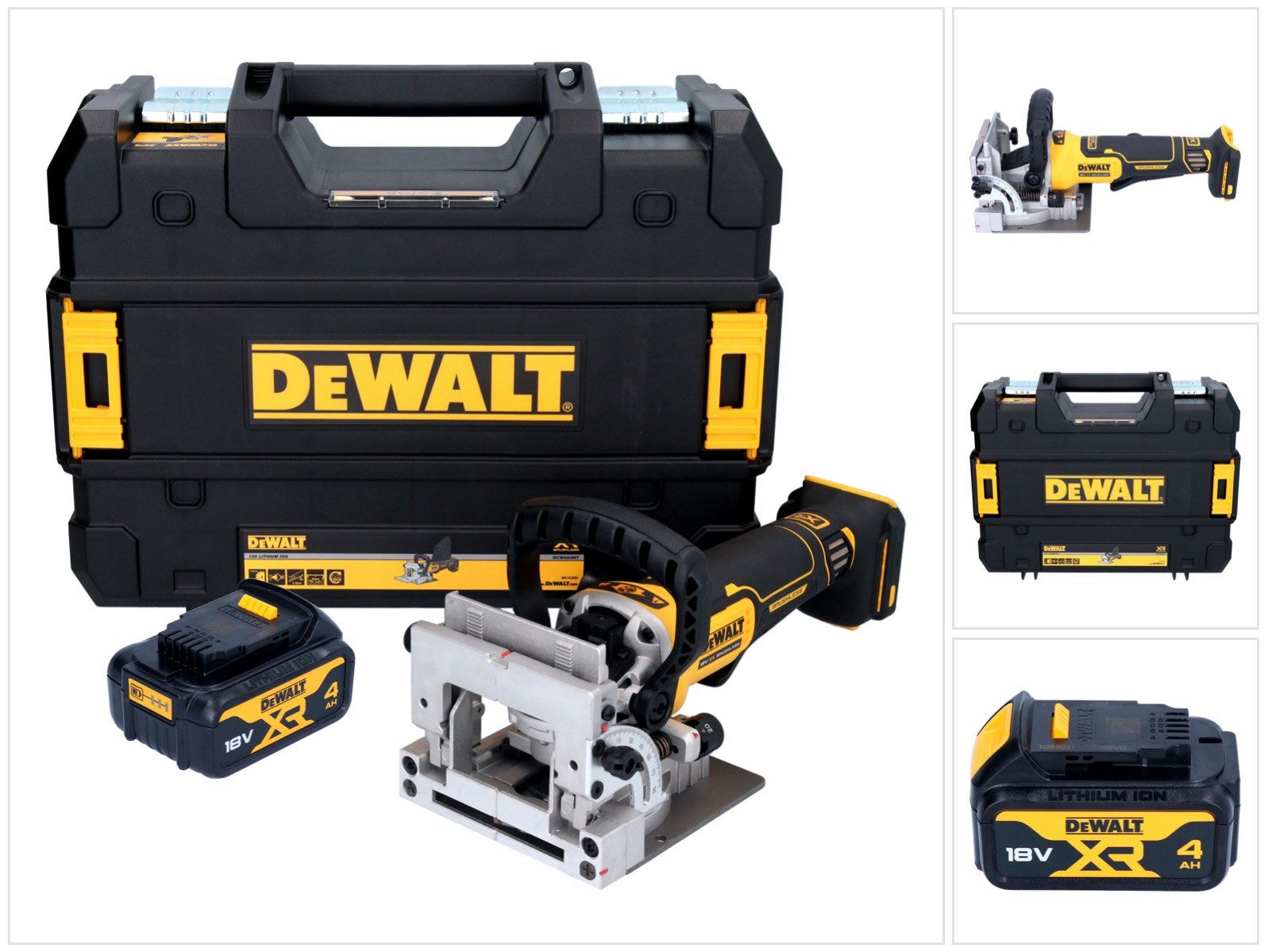 DeWalt Nutfräse DeWalt DCW 682 NT Akku Flachdübelfräse 18 V 102 x 20 mm Brushless + 1x