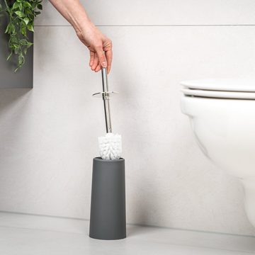 bremermann WC-Reinigungsbürste WC-Bürste, Kunststoff, Standbürste, inkl. Ersatzbürstenkopf, grau