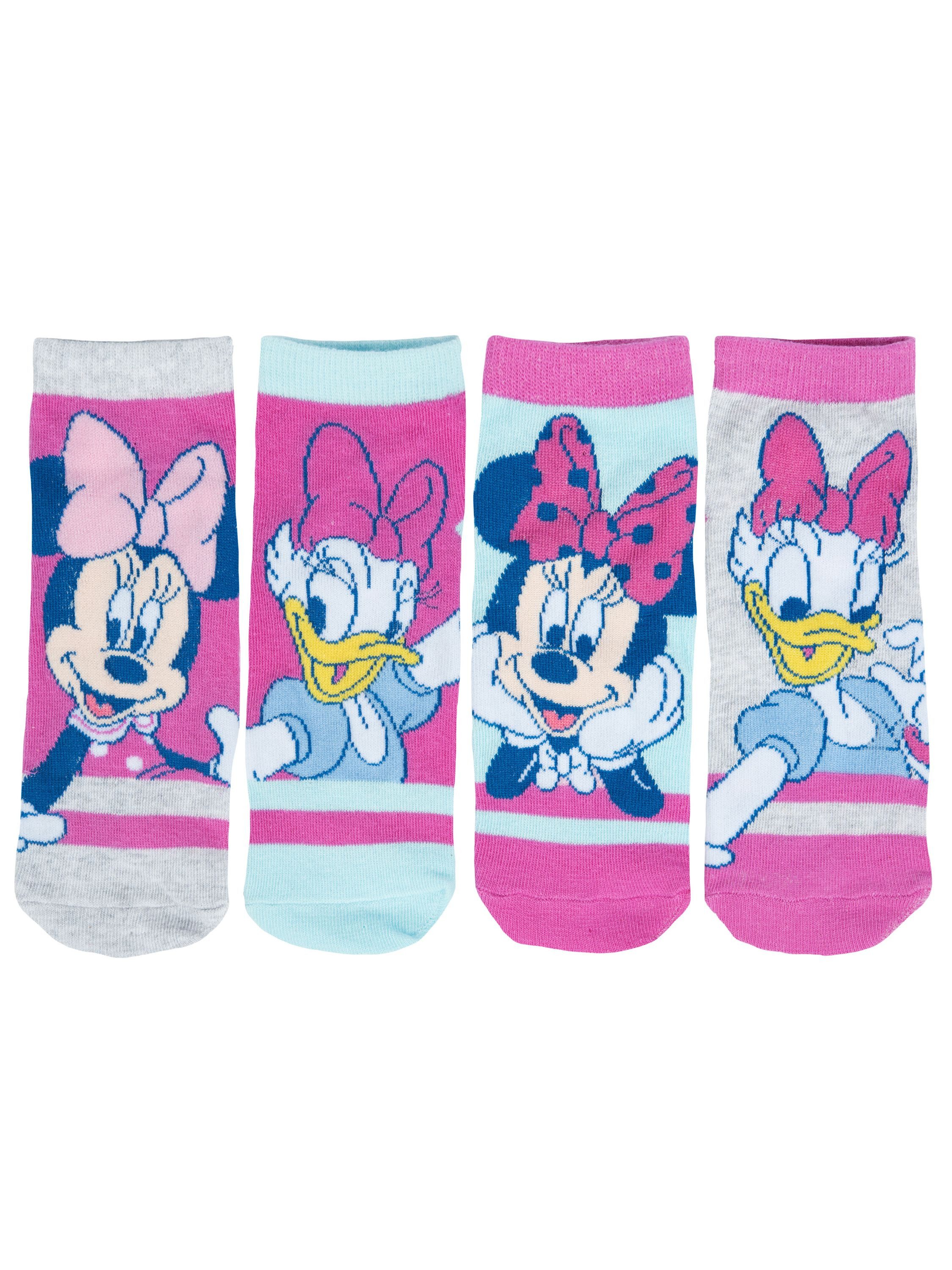 Socken Disney - Minnie Mouse - Daisy Duck - (4er Pack)