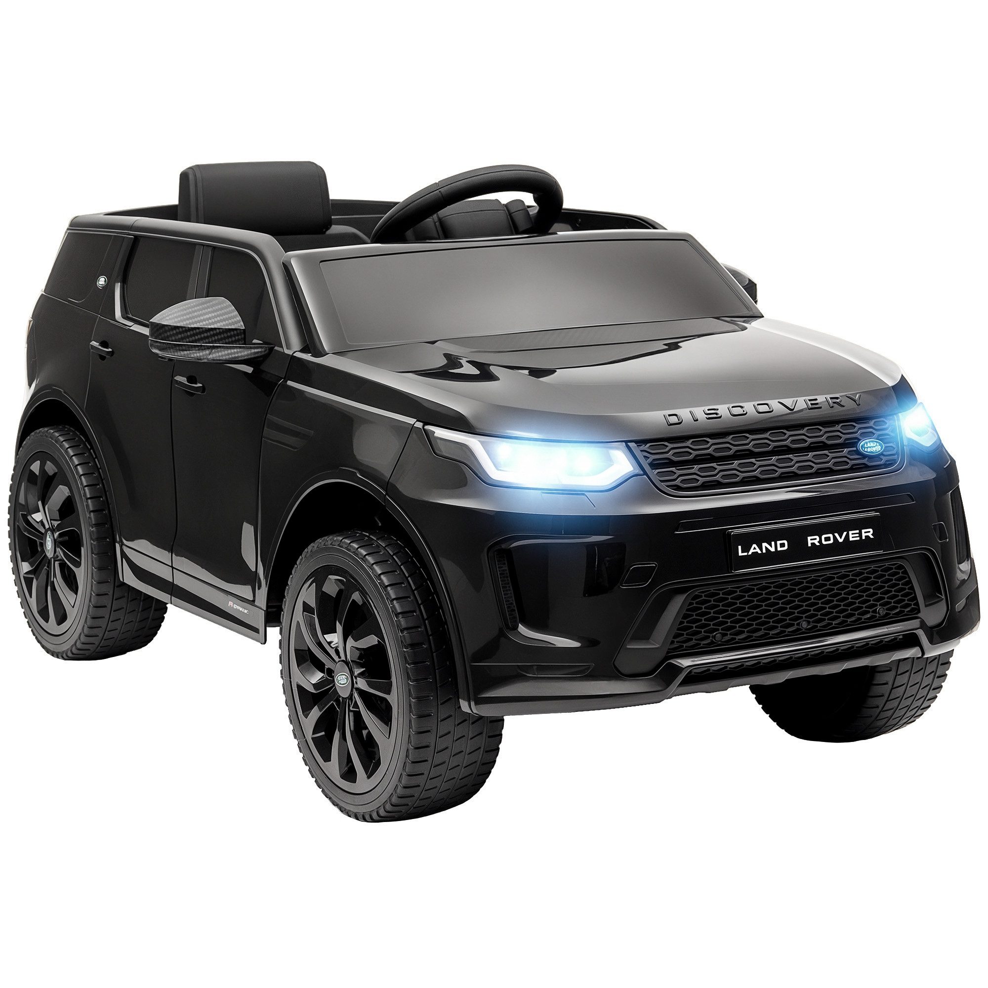 AIYAPLAY Elektro-Kinderauto 12V Kinderauto mit 2,4G Fernbedienung, Musik, Hupe, Belastbarkeit 25 kg, (1-tlg), 3-5 km,h, für Kinder 3-6 Jahre, Schwarz
