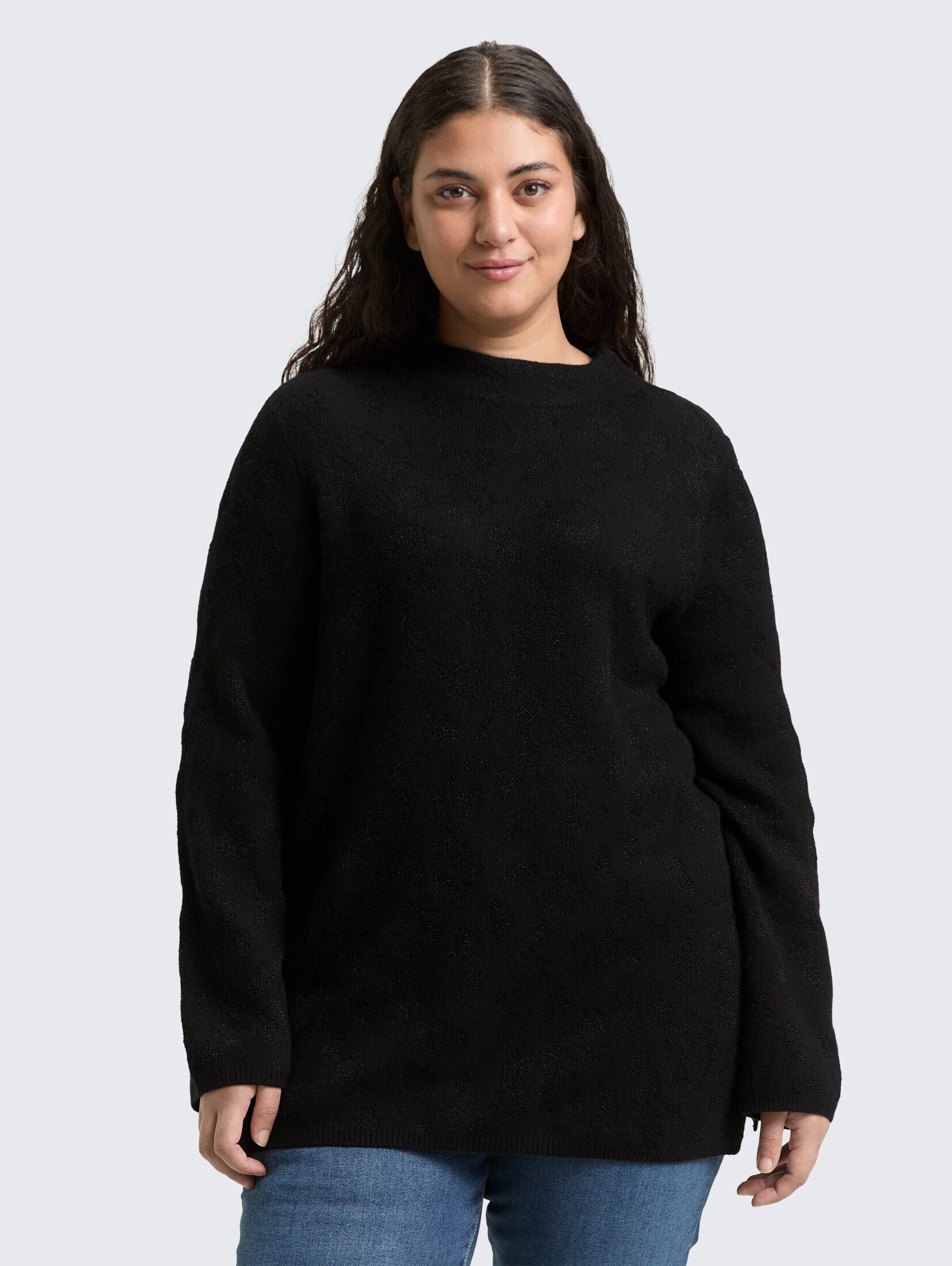 TOM TAILOR PLUS Strickpullover Pullover & Strickjacken Plus Size - Strickpullover mit Glitzer-Effekt