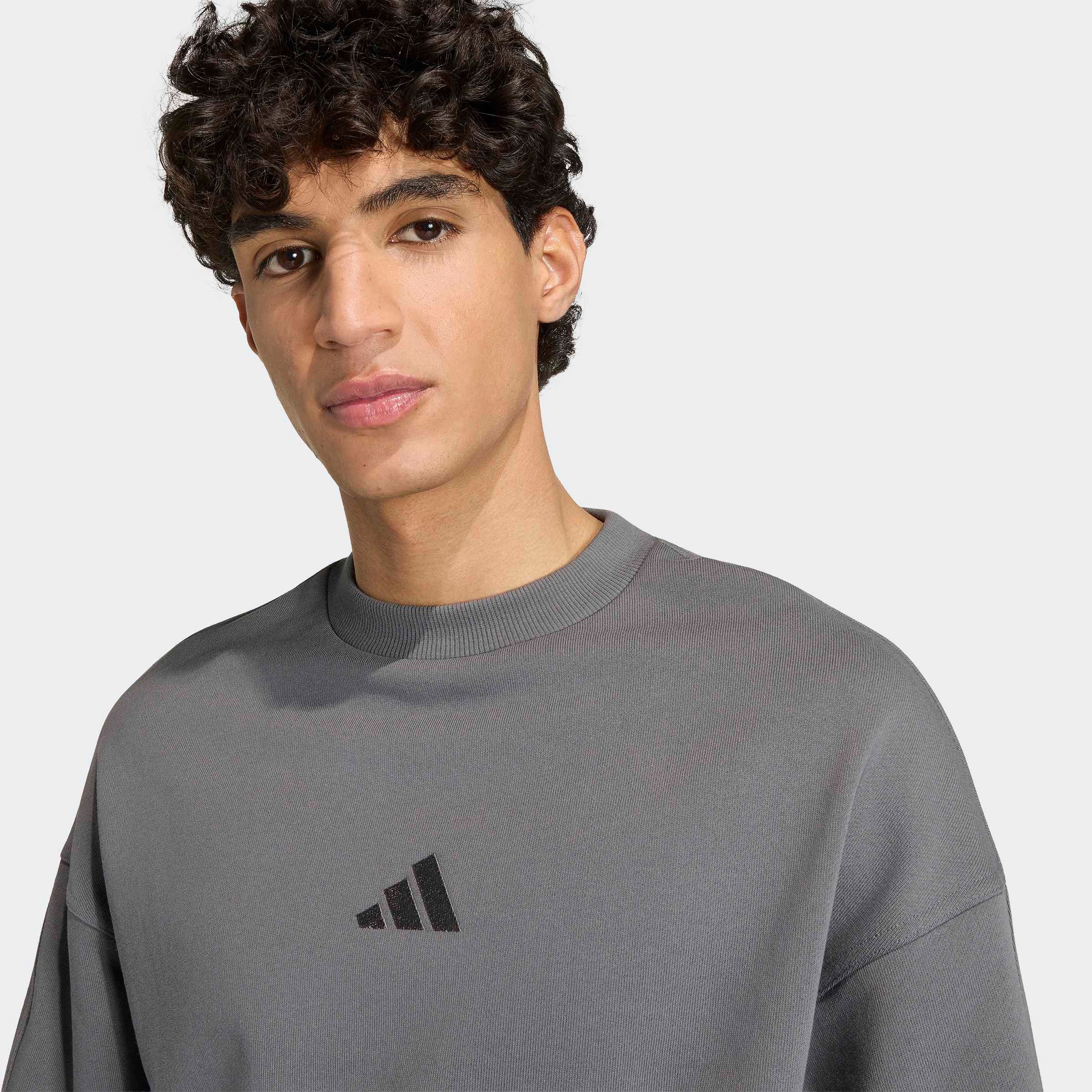adidas Sportswear Sweatshirt ADIDAS KIT, KLEINES LOGO mit Rundhalsausschnitt, ohne Verschluss, in normaler Länge
