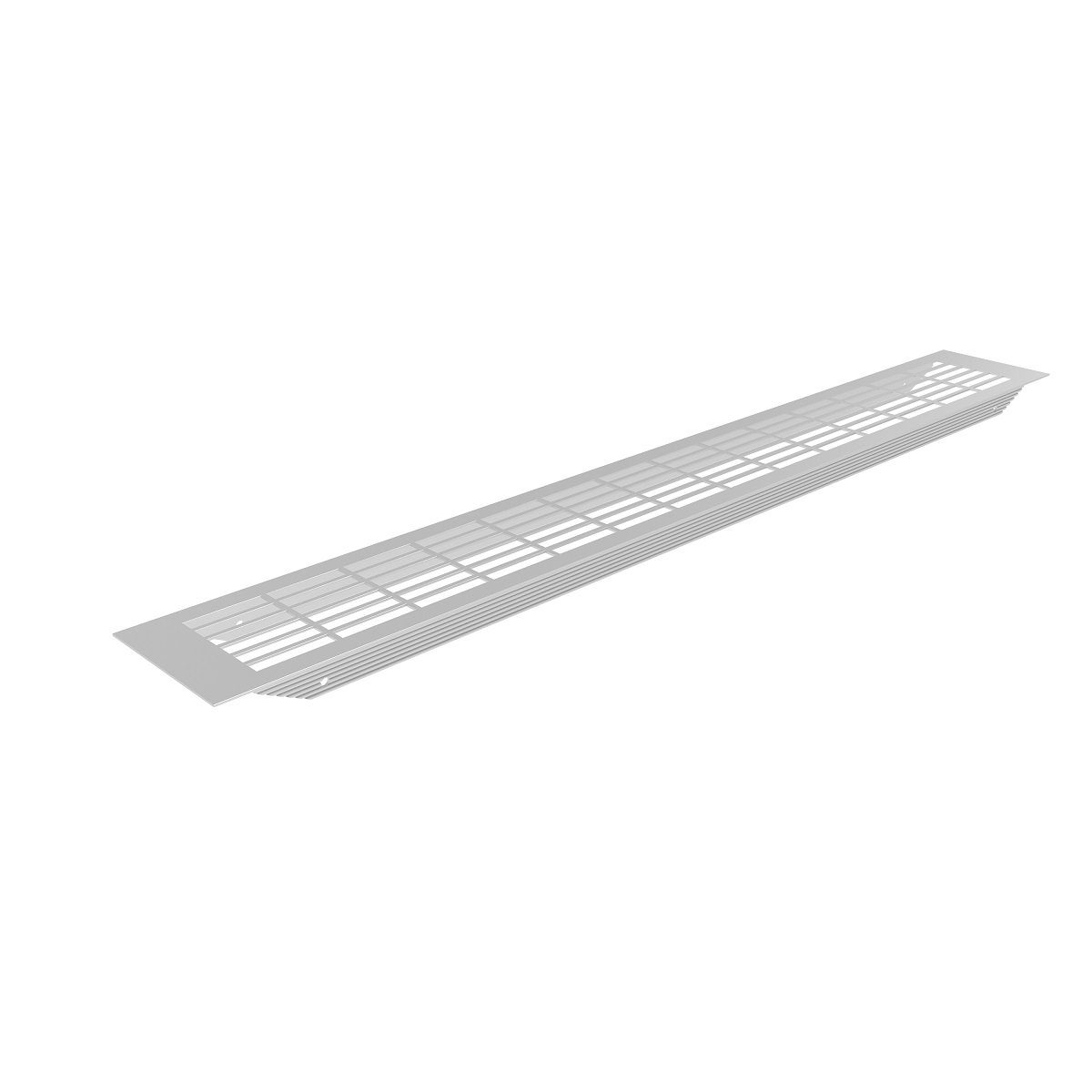 MS Beschläge Lüftungsgitter Stegblech Aluminium-Gitter 80x480mm gerade Lochung