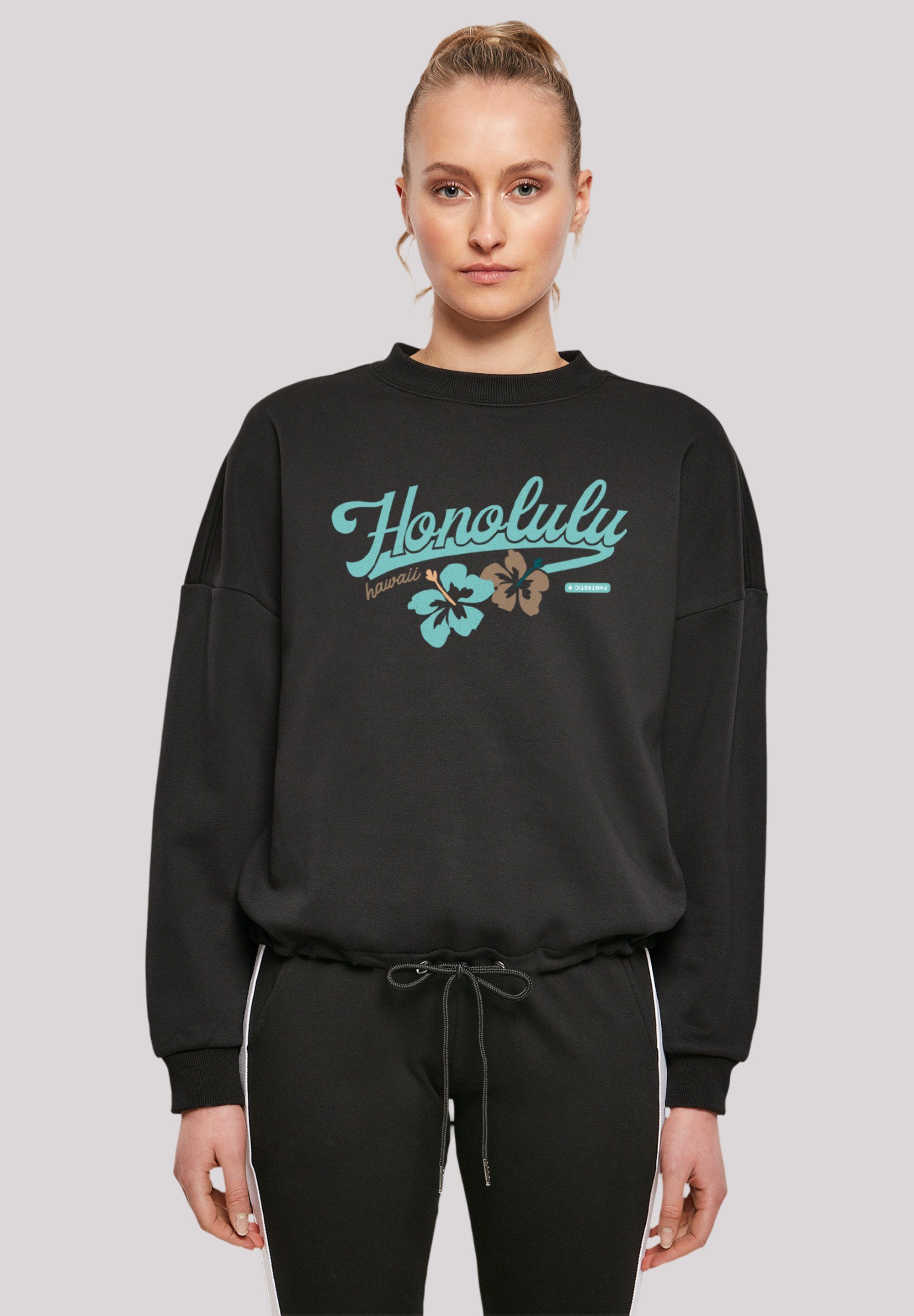 F4NT4STIC Sweatshirt Honolulu Print schwarz