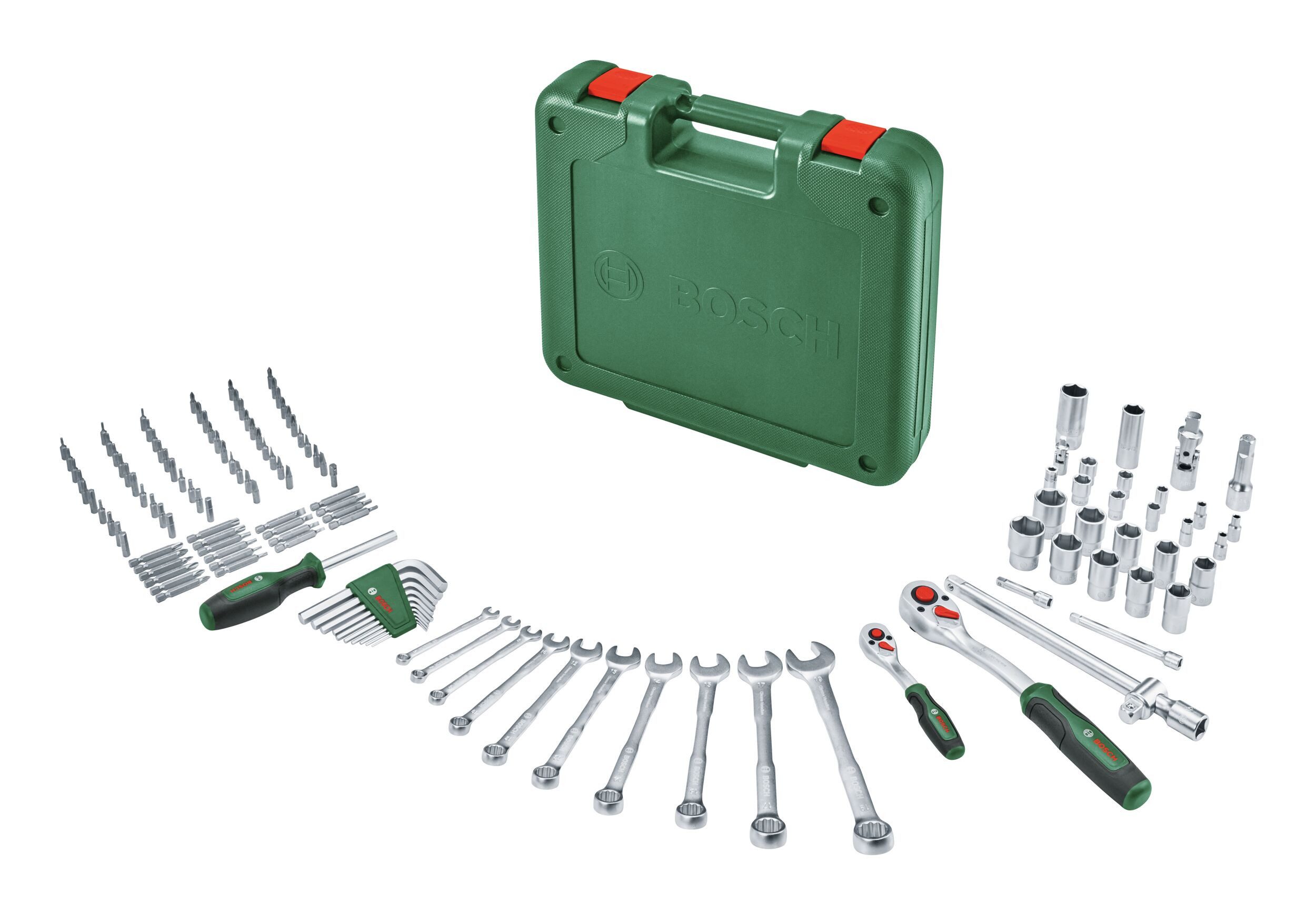 BOSCH Werkzeugset, (134 Teile), Werkzeug-Set, 134-teilig