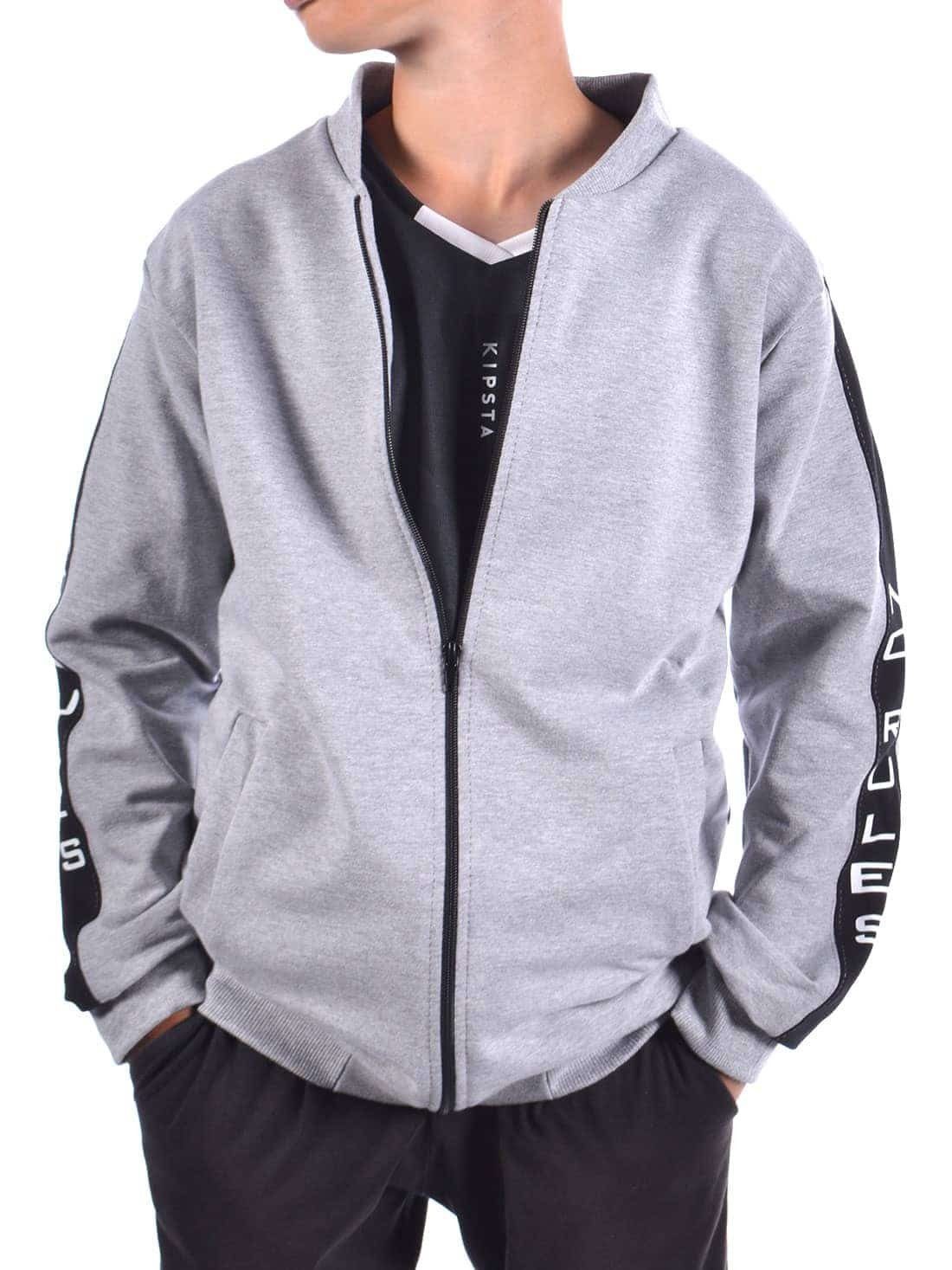 Kapuzensweatjacke Jungen Sweatshirt mit Rücken Print