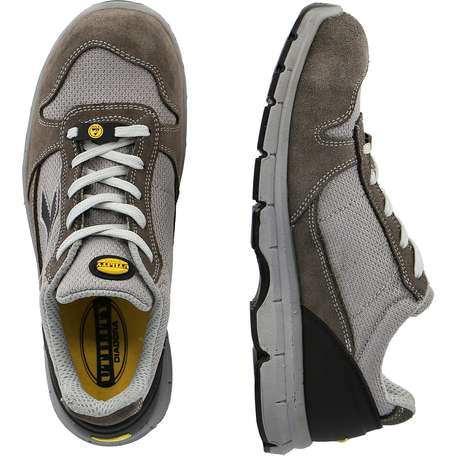 Diadora Sicherheitshalbschuhe S1PS "RUN TEXT LOW" grau Sicherheitsschuh
