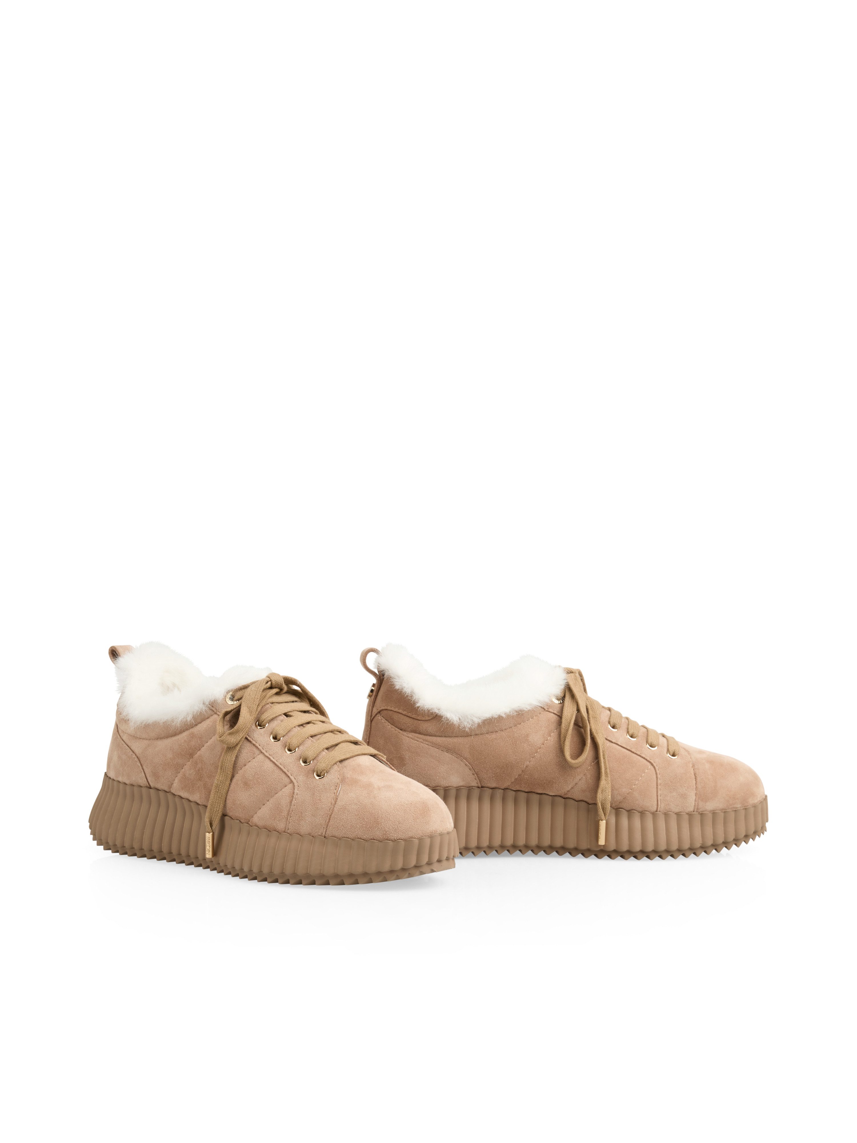 Marc Cain Schnürschuh Plateau, Wintersneaker mit praktischer Anziehlasche