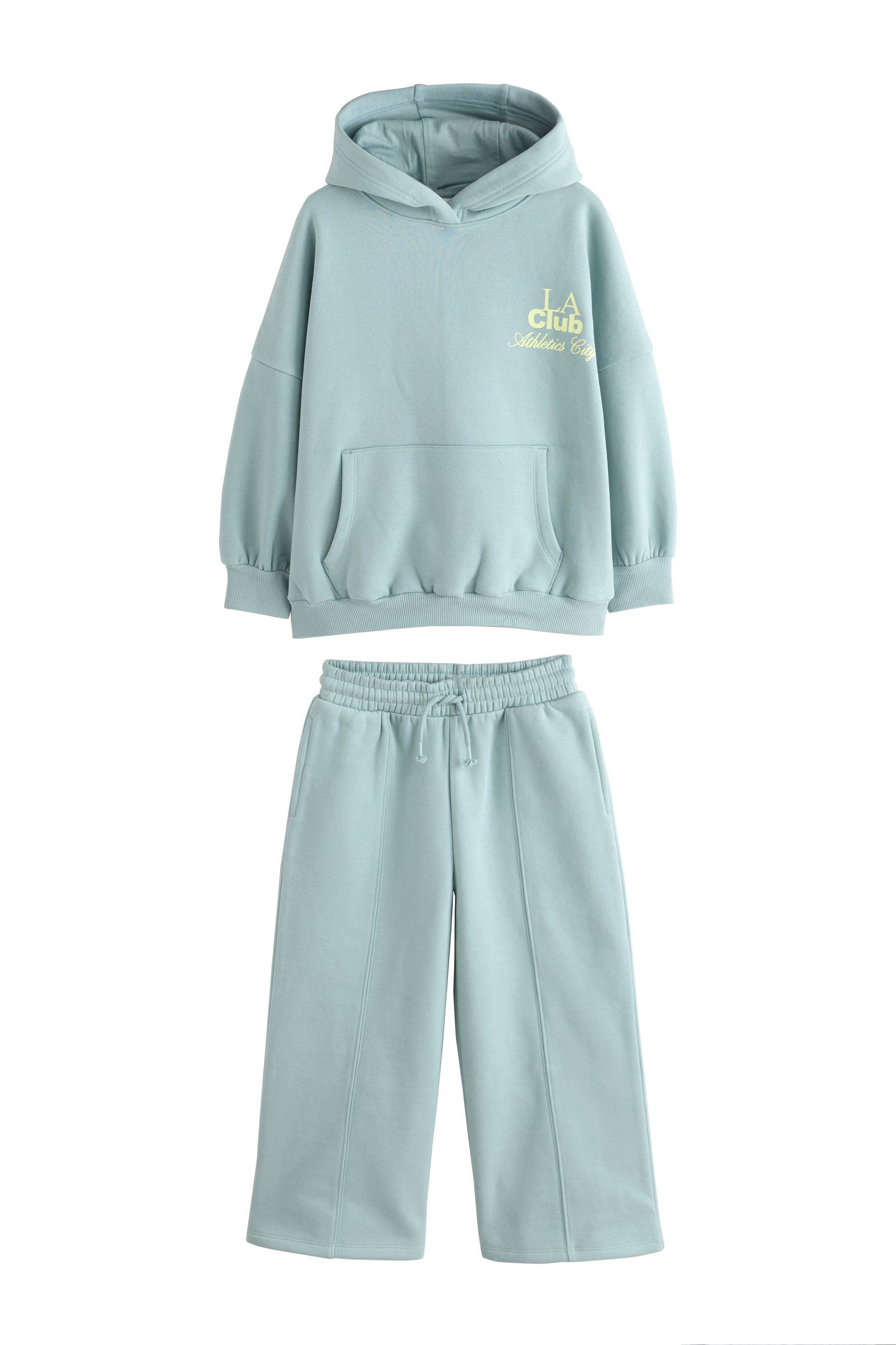 Next Sweatanzug Hoodie und Jogginghose mit weitem Bein im Set (2-tlg)