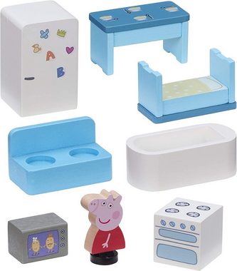 eOne Spielfigur Peppa Wutz Holz Spielzeug - Familienhaus (mit Figuren & Accessoires)