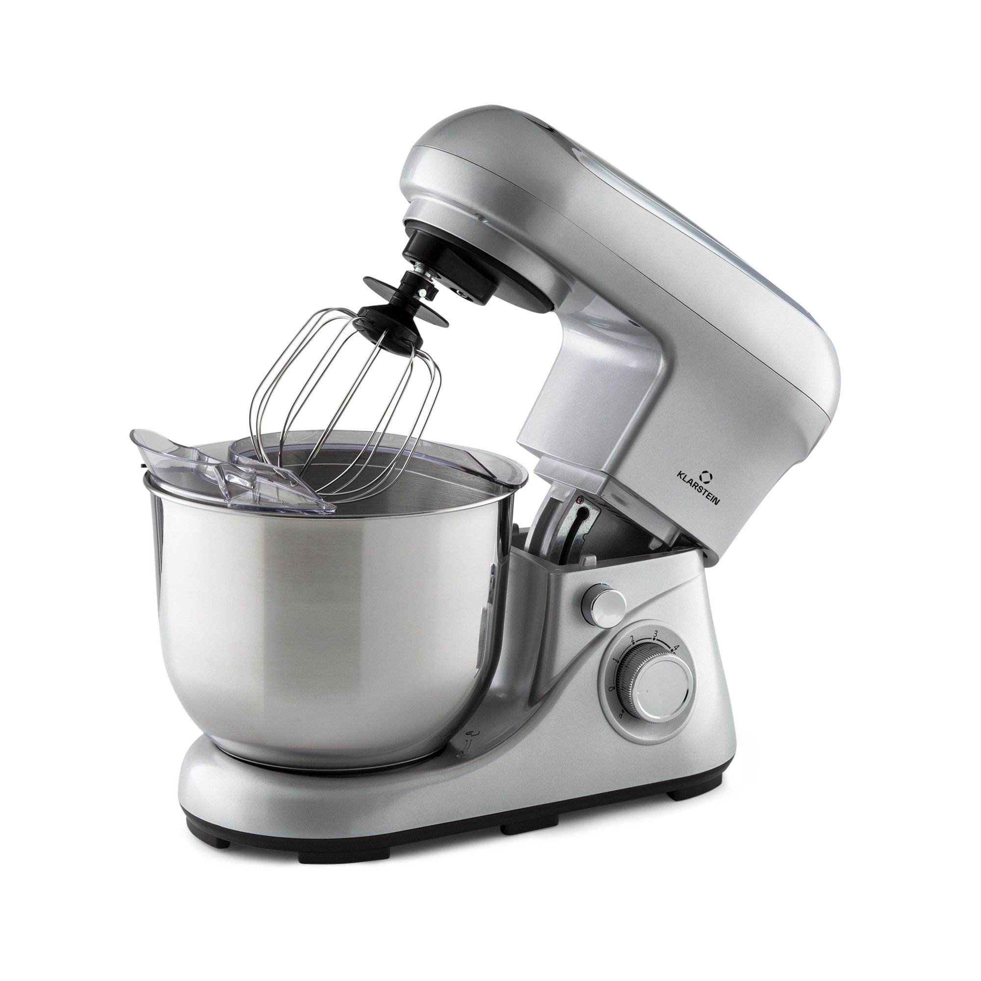 Klarstein Küchenmaschine mit Kochfunktion, 1300 W, 5 l Schüssel, Knetmaschine Teigmaschine Teigknetmaschine Rührmaschine Standmixer