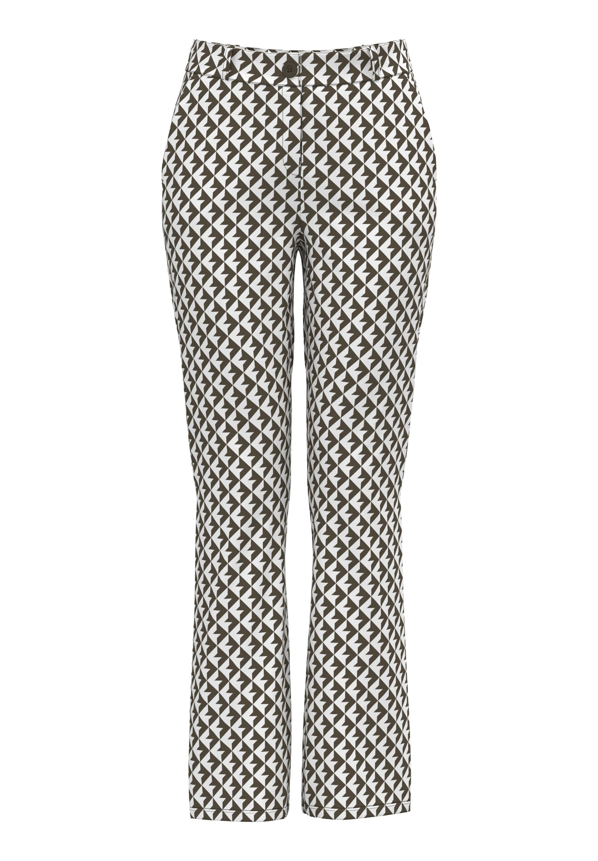 FRANK WALDER Schlupfhose mit Strukturmuster