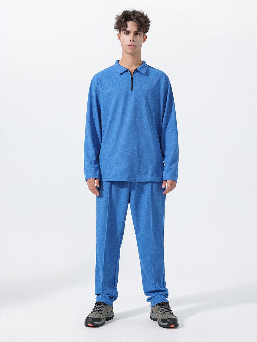 YOUTHUP Sportanzug, Freizeitset Langarmhemd & Hose in uni günstig online kaufen