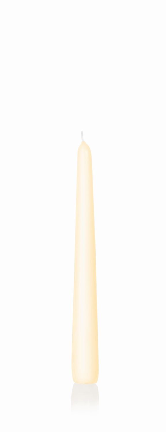 INNA-Glas Spitzkerze Stabkerze PALINA, champagner, 25cm, Ø2,5cm, 8h - Made in Germany
