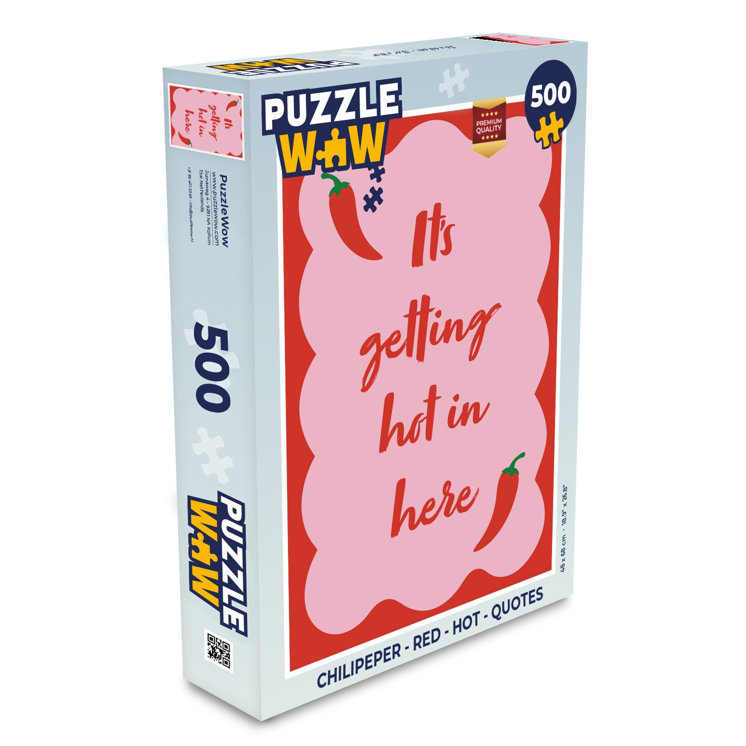 Puzzle Chilischote - Rot - Scharf - Zitate