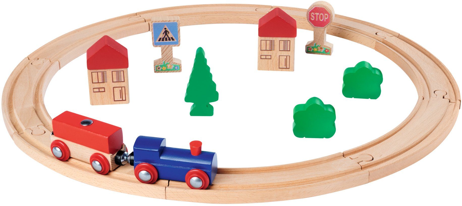 Eichhorn Spielzeug-Eisenbahn Kreis, (Set, 20-tlg), FSC® - schützt Wald günstig online kaufen