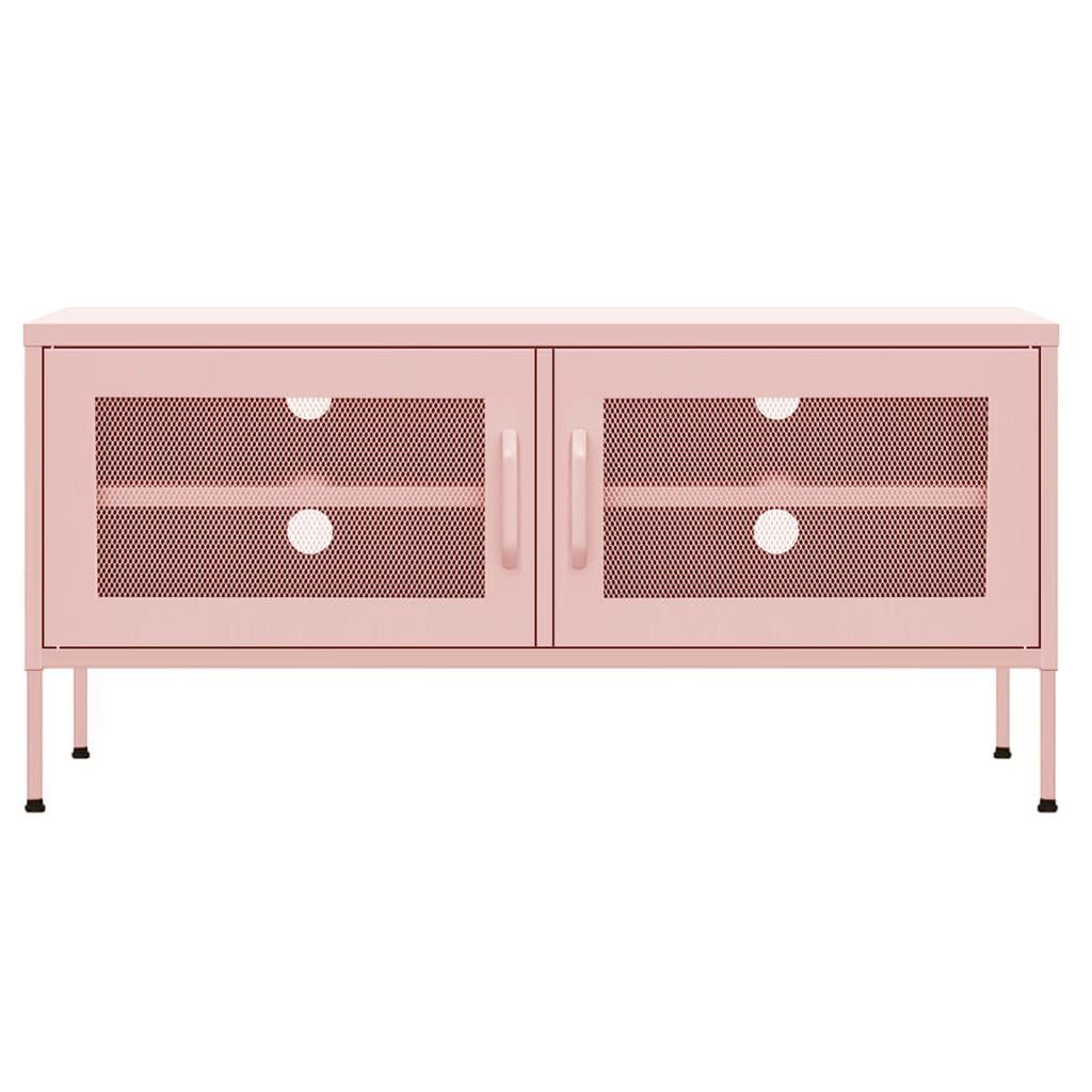 vidaXL TV-Schrank TV-Schrank Rosa 105x35x50 cm Stahl (1-St)