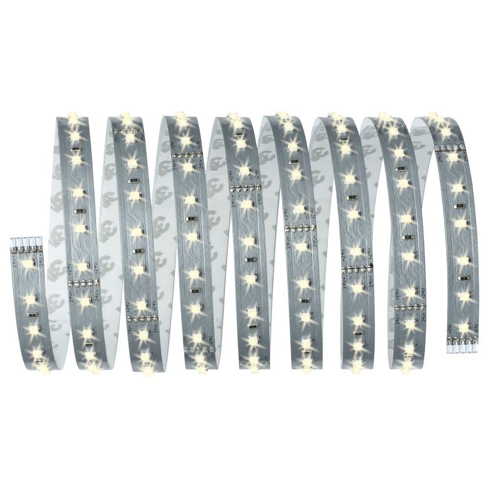 Paulmann LED 2,5 Warmweiß, 500, Stripe MaxLED Streifen Function 1-flammig, Erweiterung, silber, m, LED