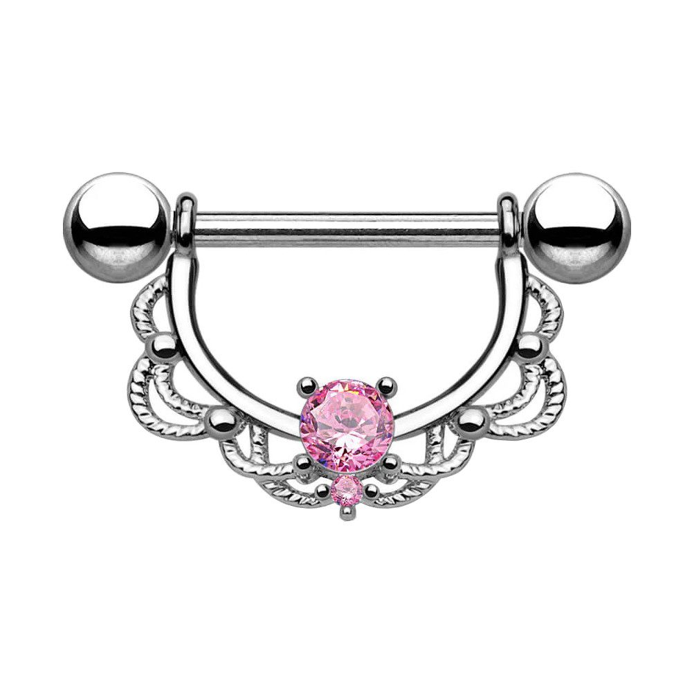 Taffstyle Intimpiercing Brustwarzenpiercing Intim beweglich Kristall günstig online kaufen