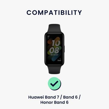 kwmobile Uhrenarmband 2x Sportarmband für Huawei Band 7 / Band 6 / Honor Band 6, Armband TPU Silikon Set Fitnesstracker