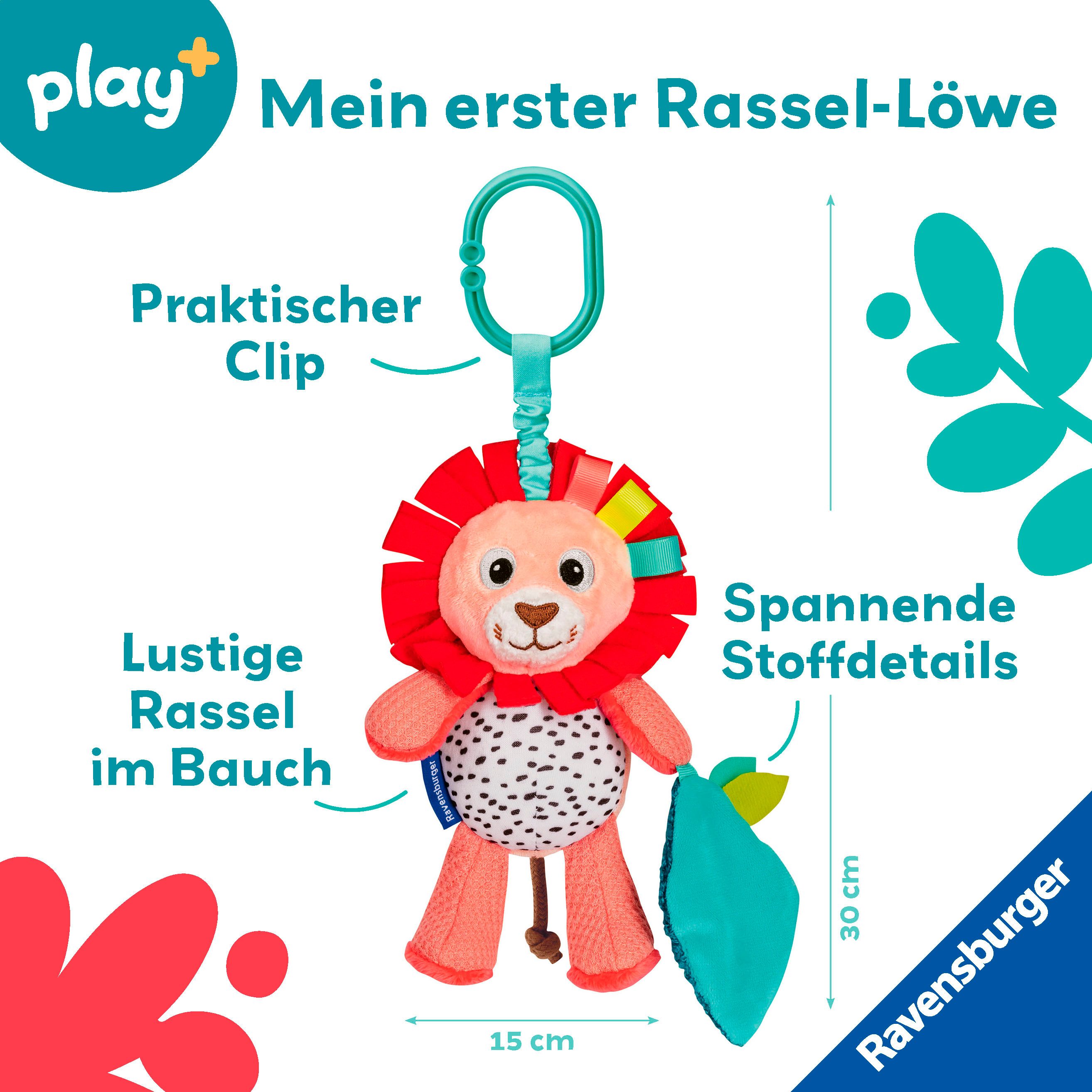 Ravensburger Greifspielzeug Play+ Rassel-Löwe