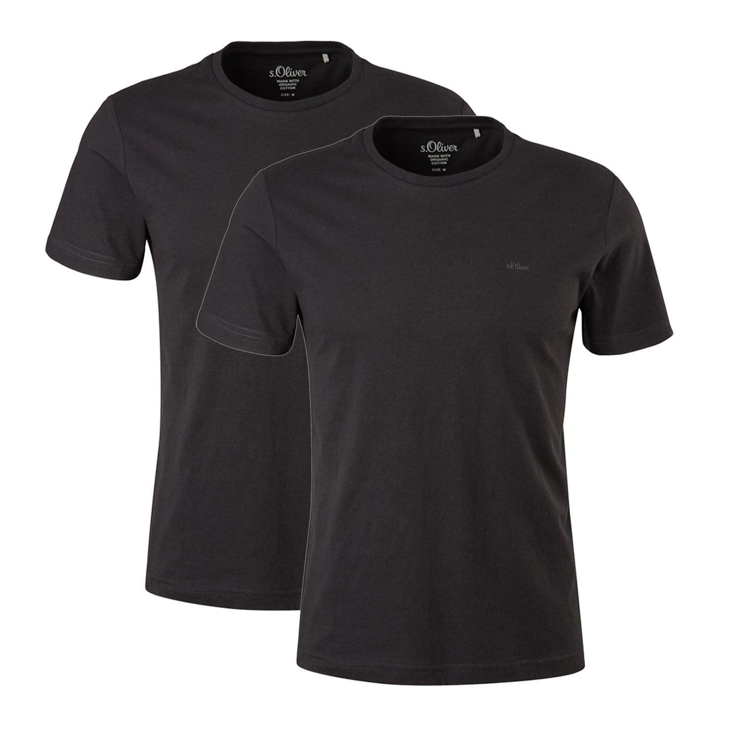 s.Oliver T-Shirt Casual (2-tlg) mit Logo, günstig online kaufen