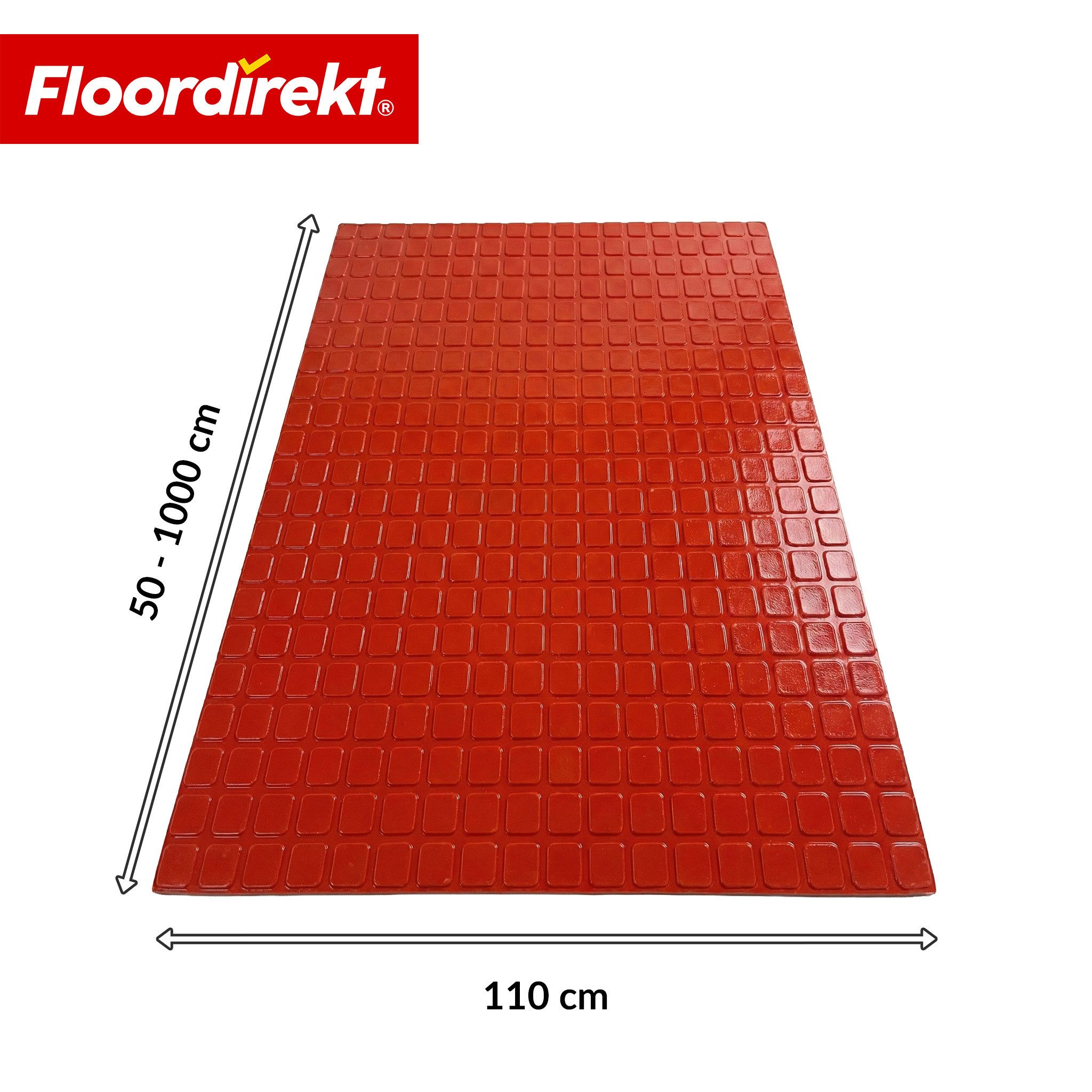 Floordirekt Vinylboden PVC-Bodenbelag Quadrat-Optik Check Quadra 110 cm Breite rutschfest, Abriebarm & langlebig, vielseitig einsetzbar