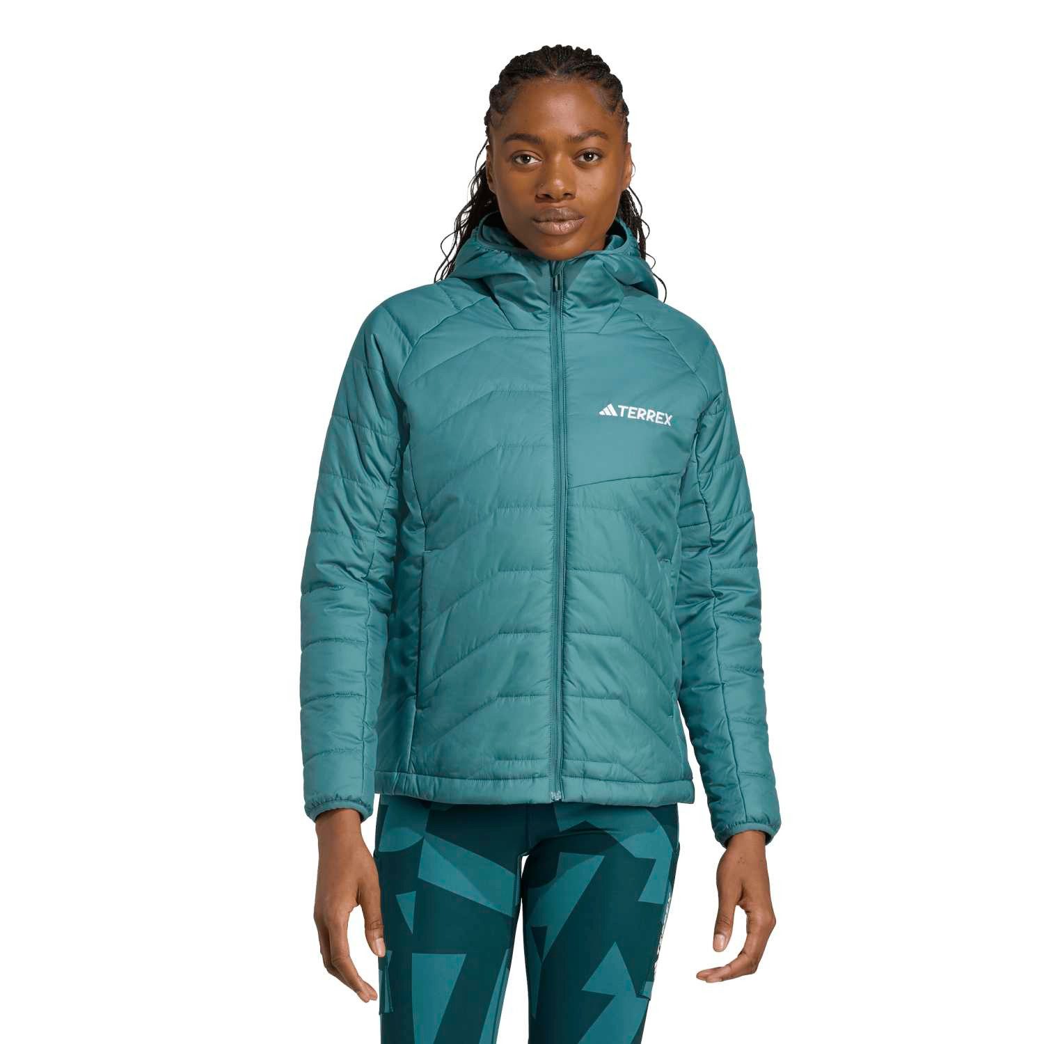 adidas Performance Hybridjacke Isolationsjacke Terrex Multi Synthetic Hooded tealblau Damen