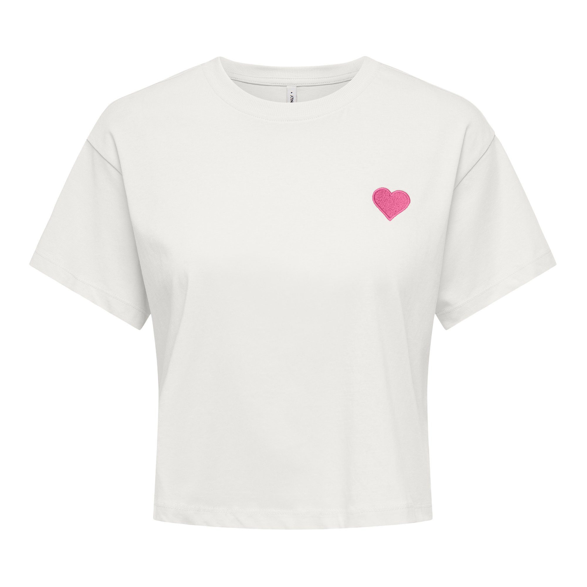 ONLY T-Shirt Damen T-Shirt 1er Pack Baumwolle (Packung, 1er Pack) günstig online kaufen