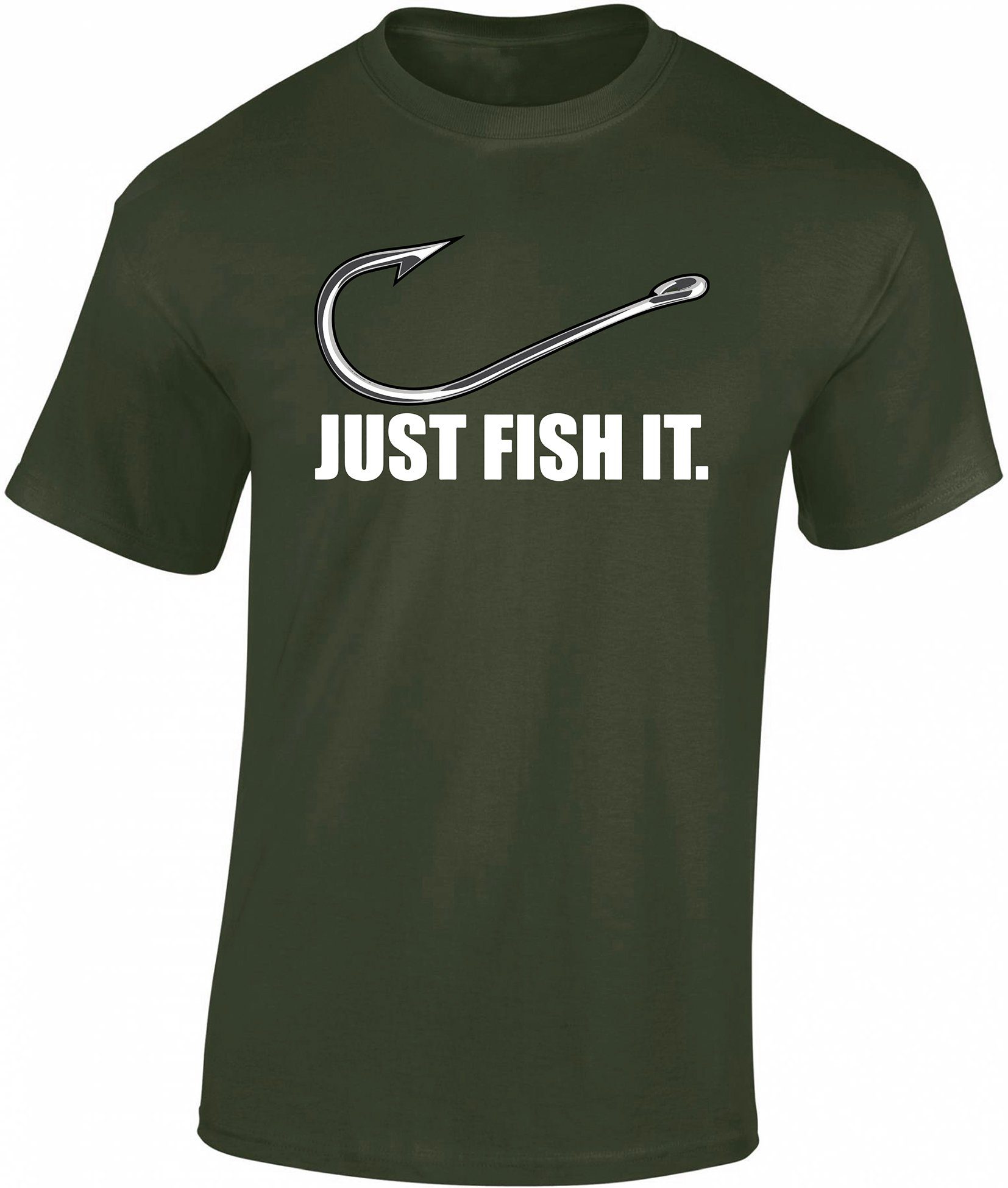 Baddery Print-Shirt Angel Tshirt: "Fish it" - Angler T-Shirt Männer - Angle günstig online kaufen