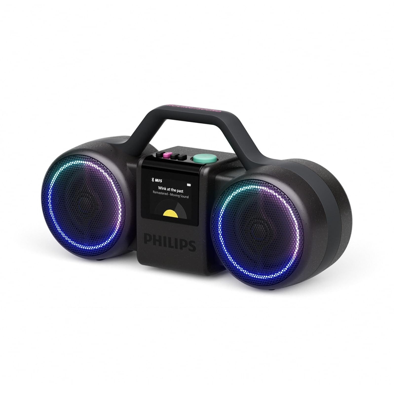 Philips TAMS60B/00 Lautsprecher (Kompakter, kabelloser Stereo-Lautsprecher mit 60W)