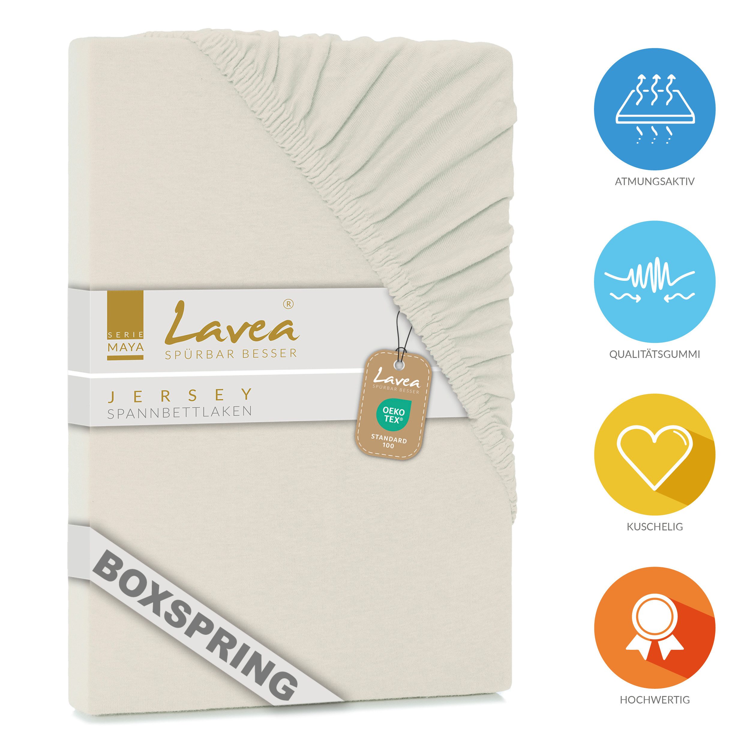 Lavea Spannbettlaken Maya, in Gr. 60x140, günstig online kaufen