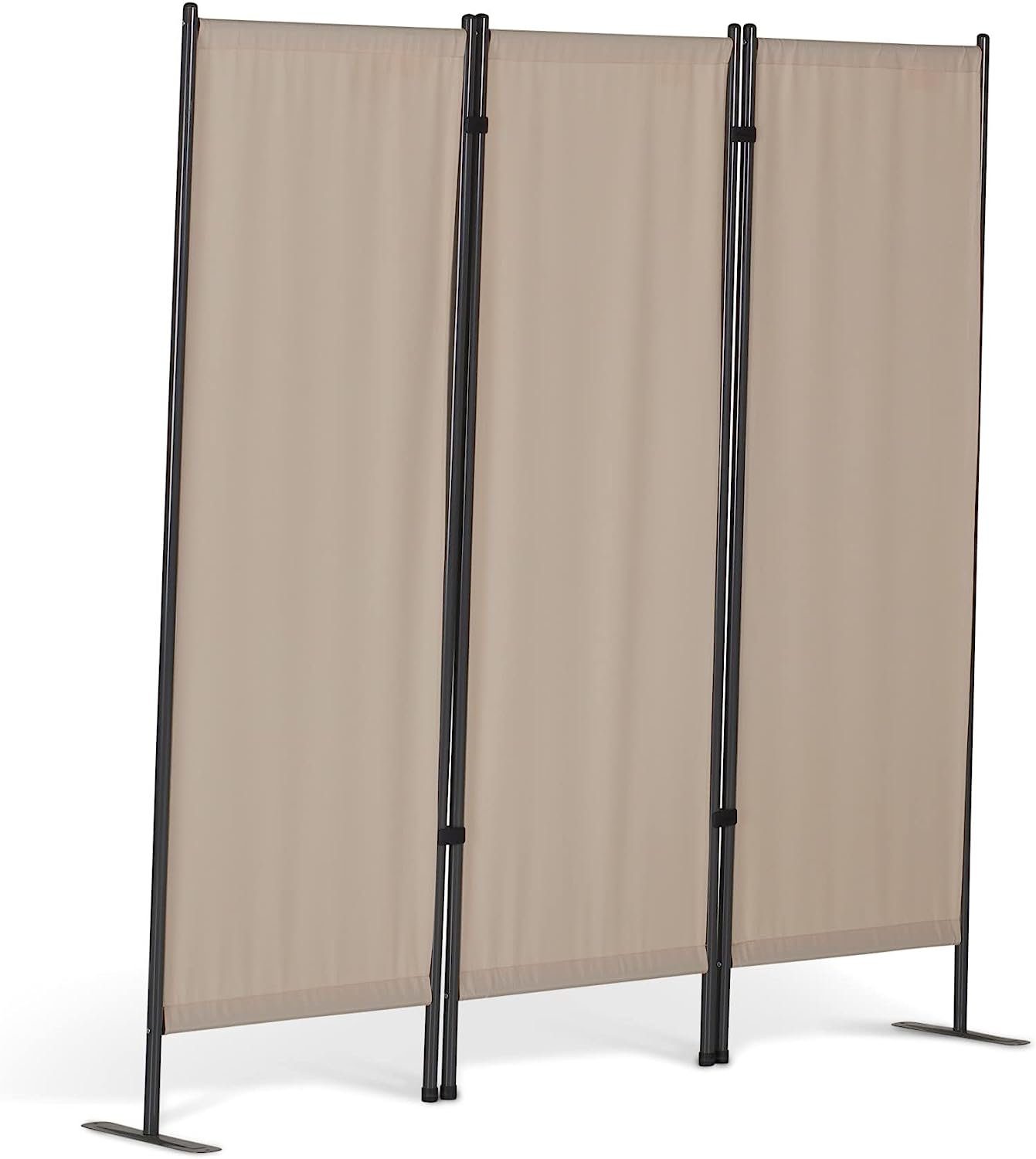 Leco Paravent 3-teilig natur Sichtschutz Stellwand Garten Umkleide (Spar-Set, 1 Paravent), wetterfest