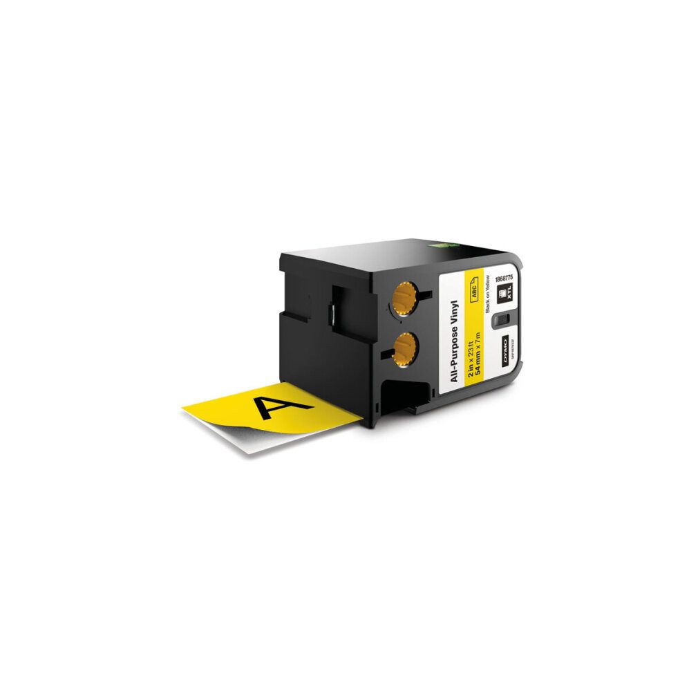 DYMO Druckerband Schriftband XTL 1868775, 54 mm schwarz auf gelb