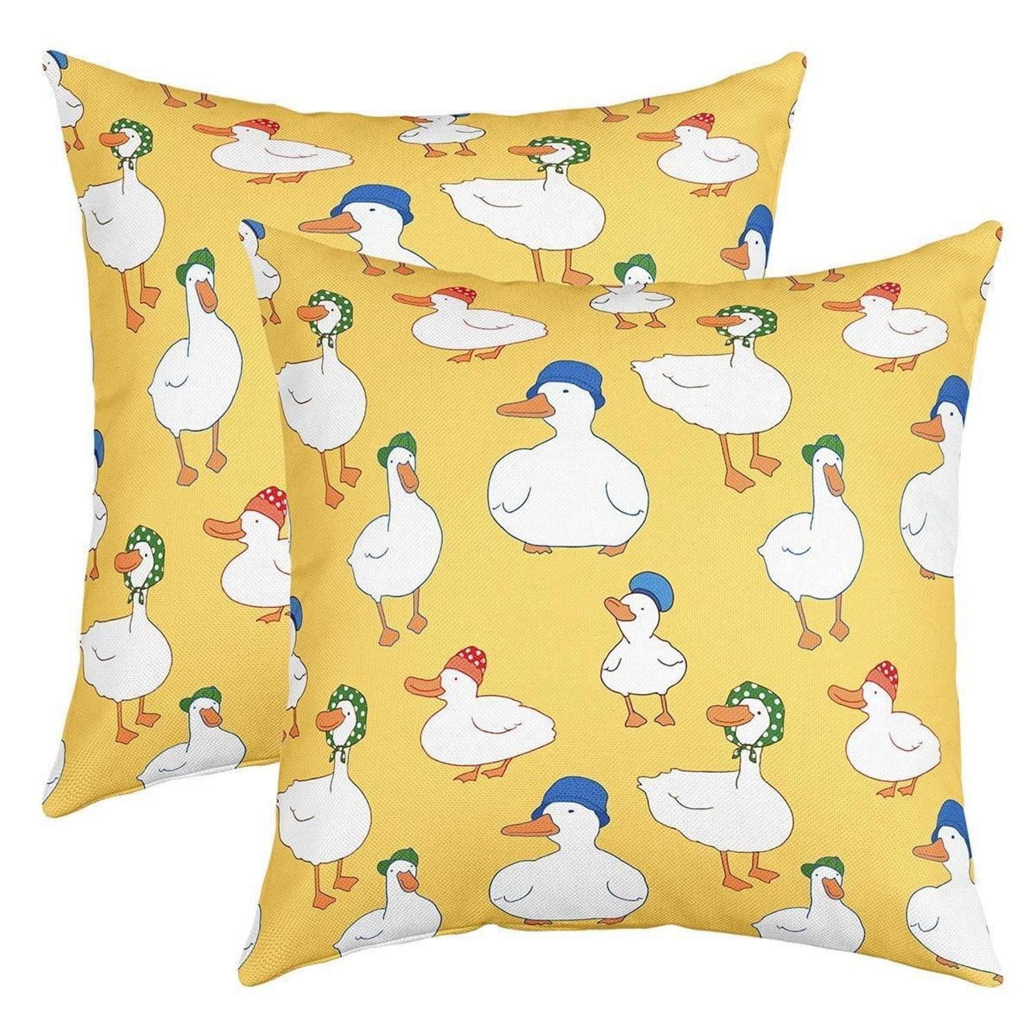 LuxusKollektion Kissenbezüge Kissenbezüge 40x40cm Streifen 2er-Set, (2 Stück)