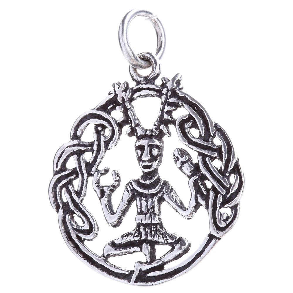 Kettenanhänger Anhänger Keltischer Cernunnos 925er Silber mittel 36x26mm