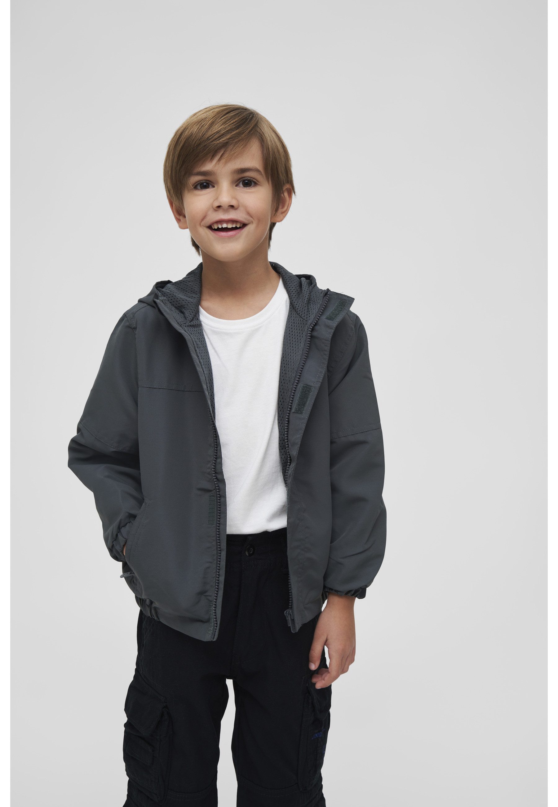 Brandit Allwetterjacke Brandit Herren Kids Summer Windbreaker Frontzip (1-St)