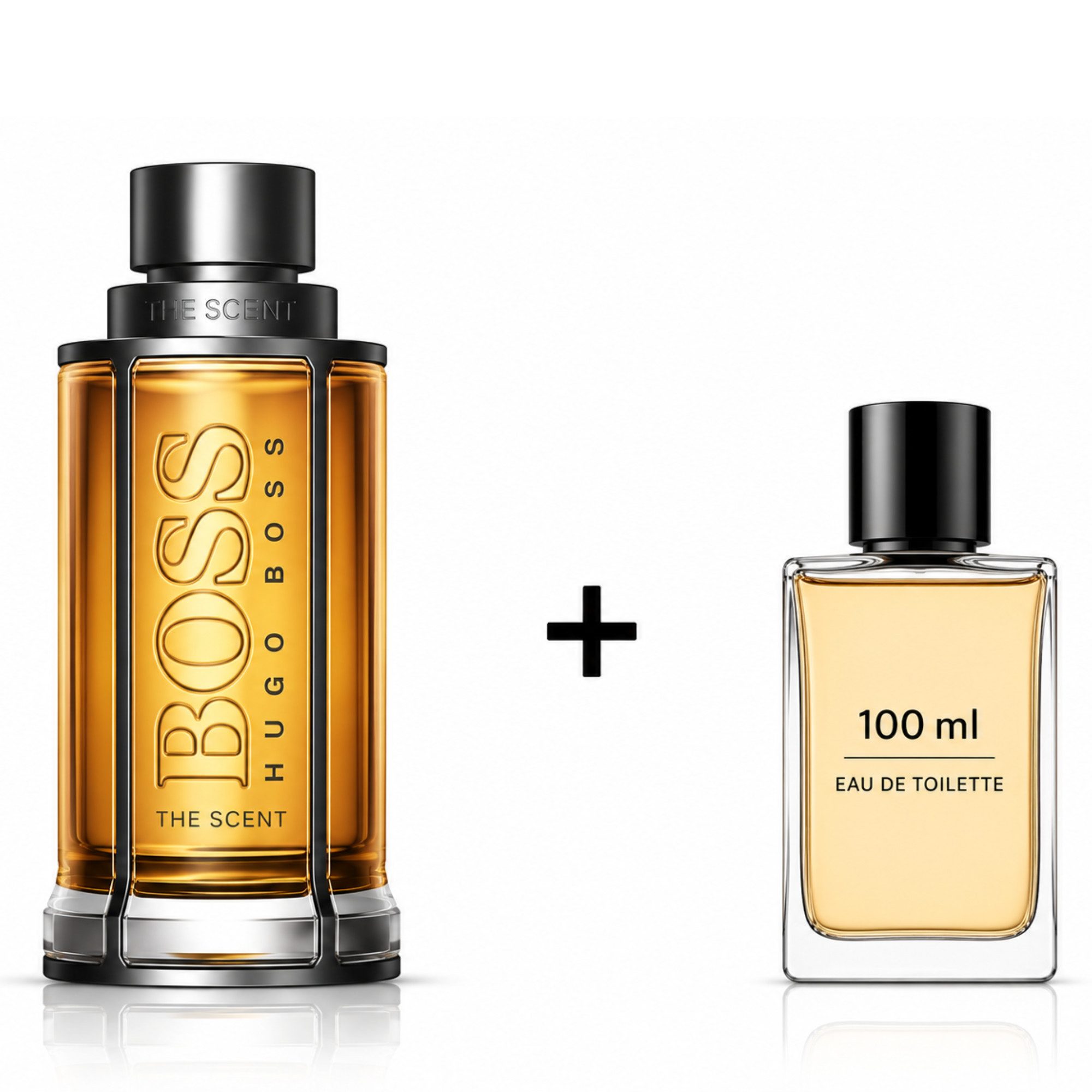 BOSS Duft-Set The Scent EdT 100 ml inkl. Bonus Eau de Toilette 100 ml, 2-tlg., Herrenduft Set mit zusätzlichem Eau de Toilette 100 ml Bonus