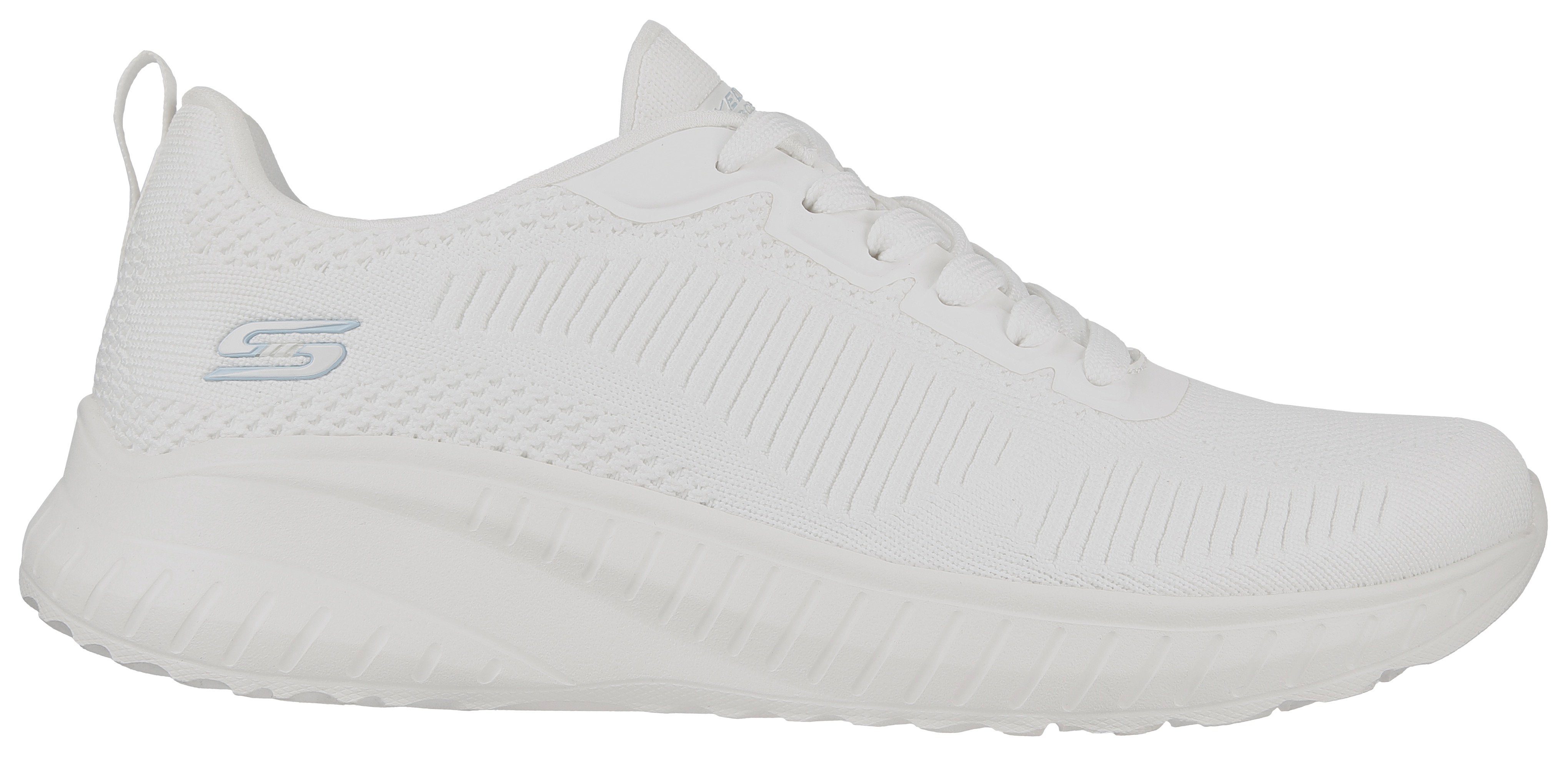 komfortabler mit offwhite CHAOS SQUAD Skechers Innensohle Sneaker BOBS OFF FACE