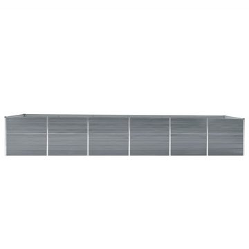 furnicato Hochbeet Garten-Verzinkter Stahl 480x80x77 cm Grau