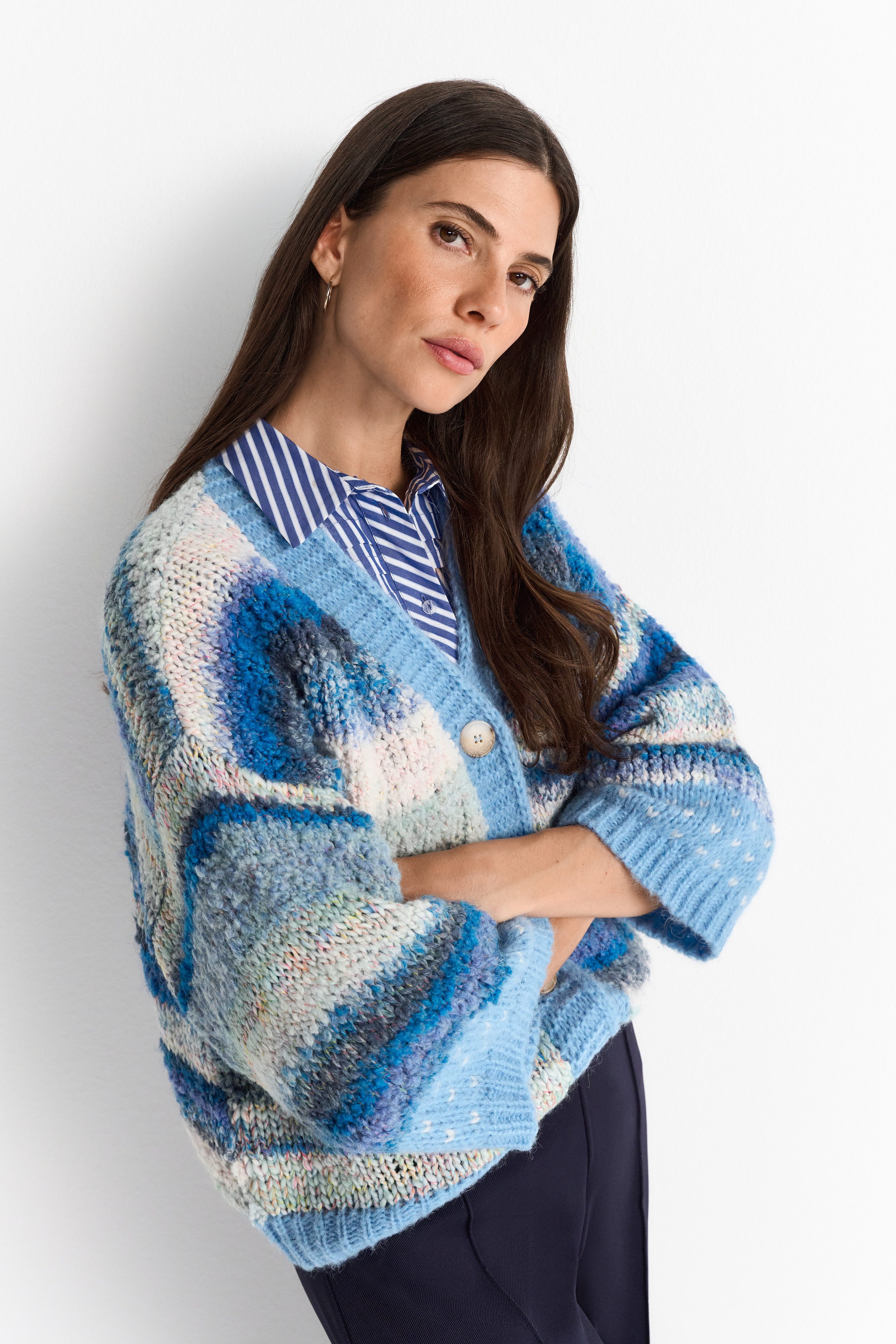 RICHROYAL Strickjacke Mit V-Ausschnitt günstig online kaufen