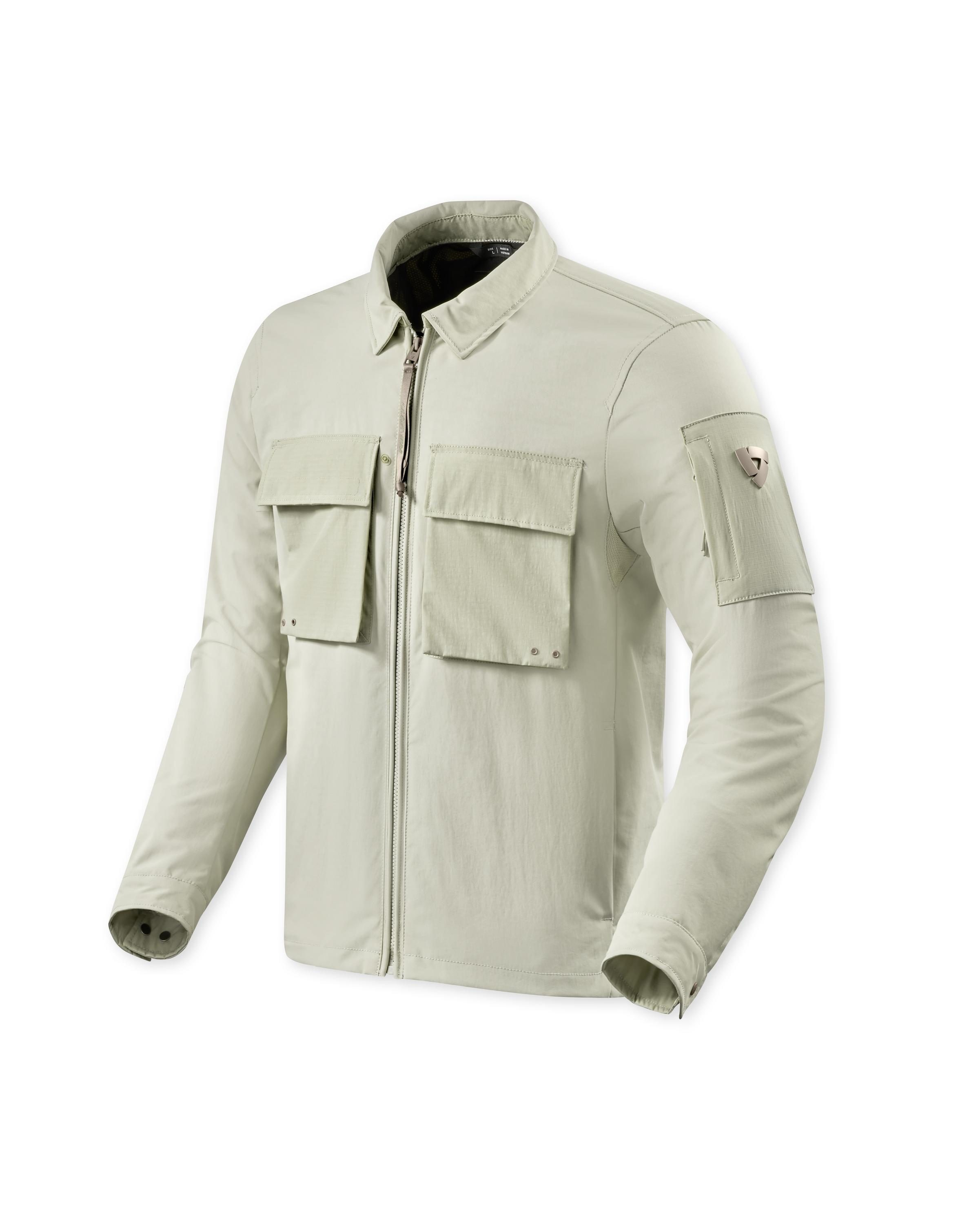 Revit Motorradjacke Overshirt Yaletown Überhemd Motorrad Jacke Sand