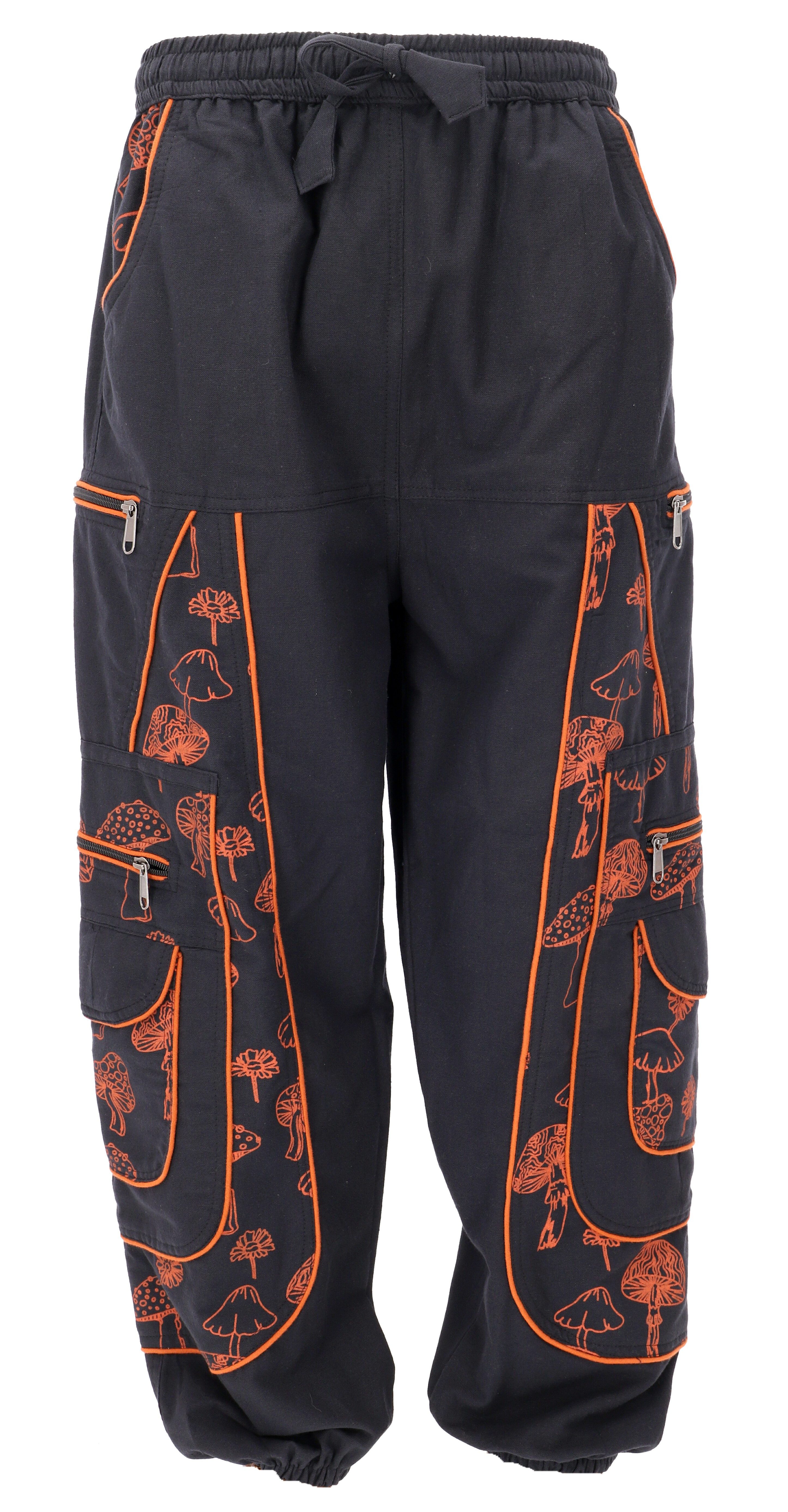 Guru-Shop Relaxhose Goahose, Herren Yoga Hose, bequeme Freizeithose.. Festival, Hippie, Ethno Style, alternative Bekleidung