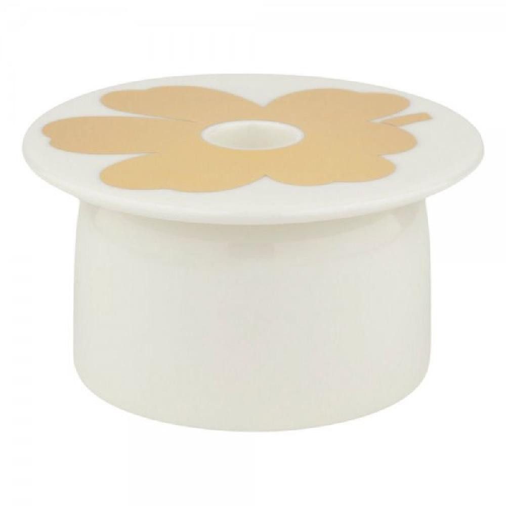 Marimekko Kerzenhalter Kerzenhalter Oiva Unikko White Gold