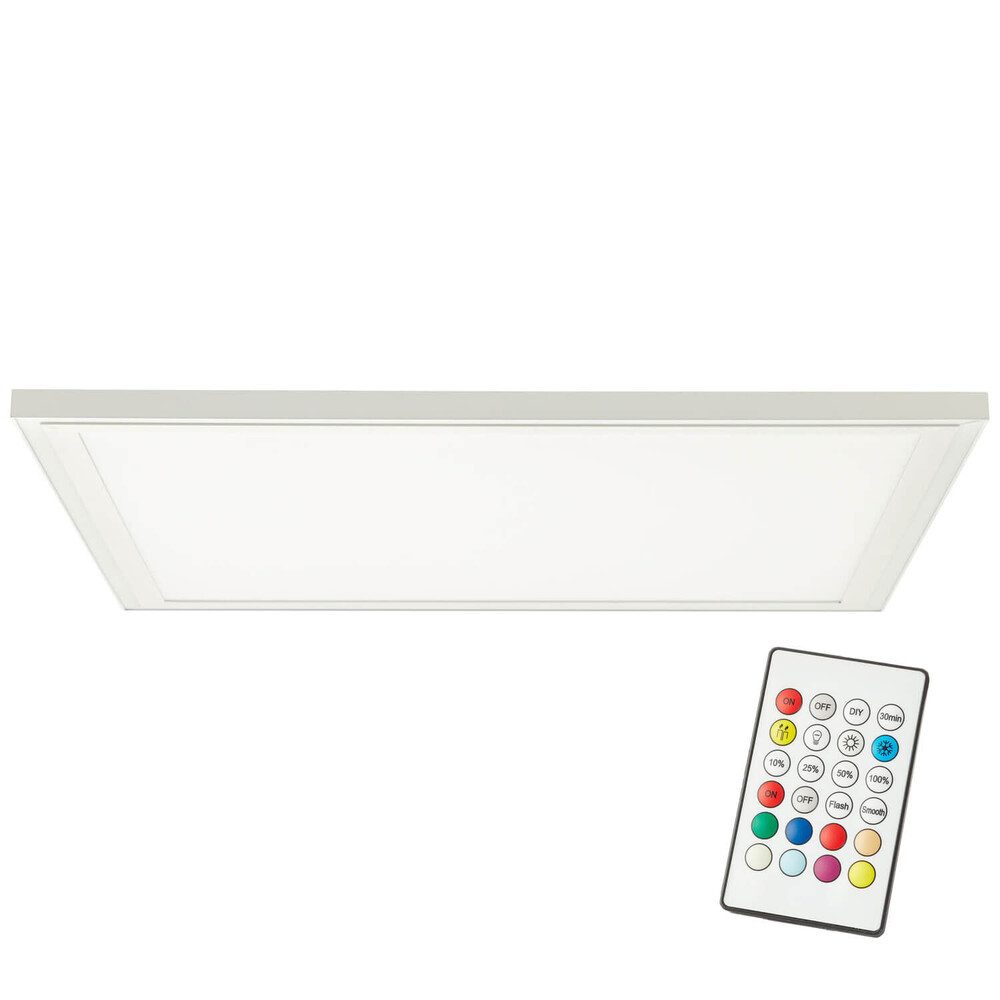 Brilliant LED Panel "Lanette" Kunststoff, weiß, quadratisch, Aufbau, 38W, kaltweiß, 3800lm, kaltweiß