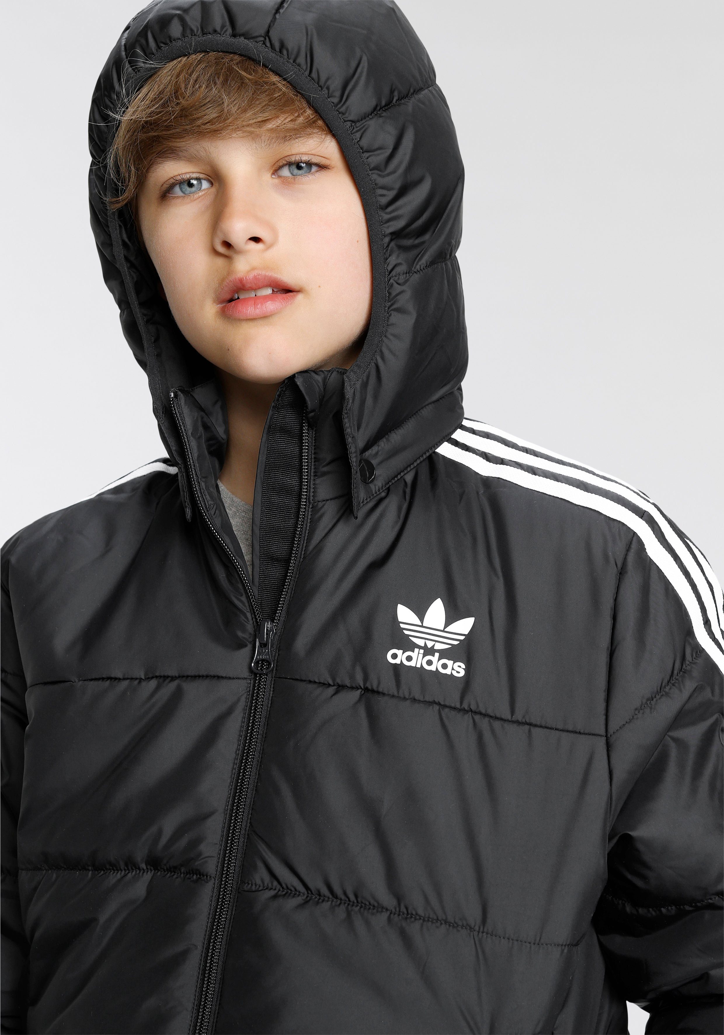 adidas Originals Black Outdoorjacke White / ADICOLOR