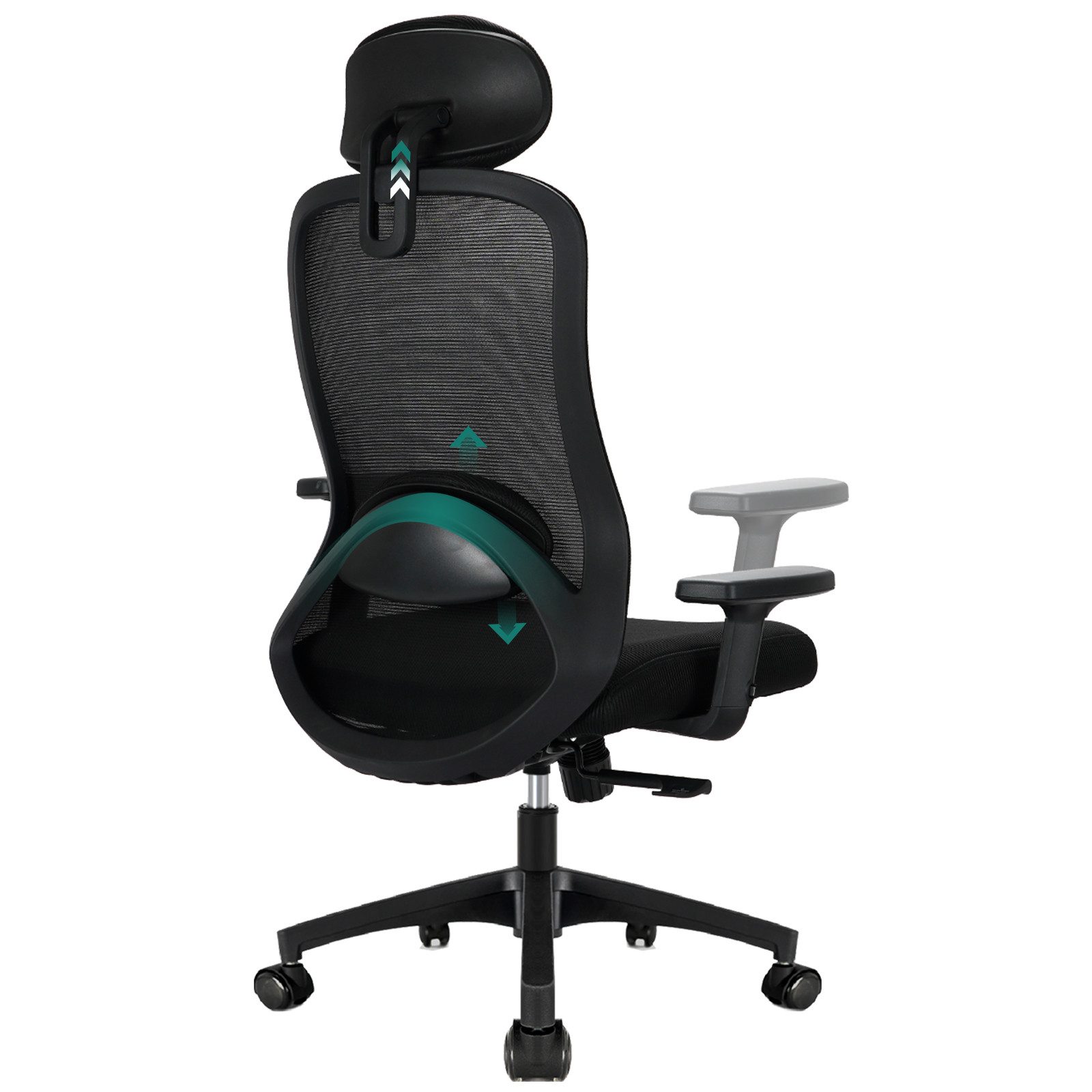 Milacyee Bürostuhl Ergonomisch,Chefsessel Wippfunktion abschließbar Stuhl,B günstig online kaufen