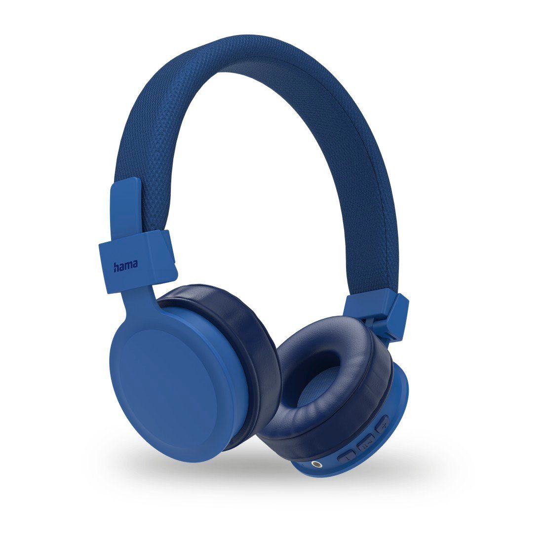 Hama Wireless Bluetooth Headset, Over Bluetooth, kabellos integrierte Stereo) klappbar, A2DP Bluetooth, Sprachsteuerung, Einstellung, HFP, blau und Mikrofon Bluetooth AVRCP Assistant, für und Anrufe Google Ladekabel, Steuerung (Freisprechfunktion, Kopfhörer, Wireless, mit Musik, individuelle Bluetooth-Kopfhörer True Ear Siri