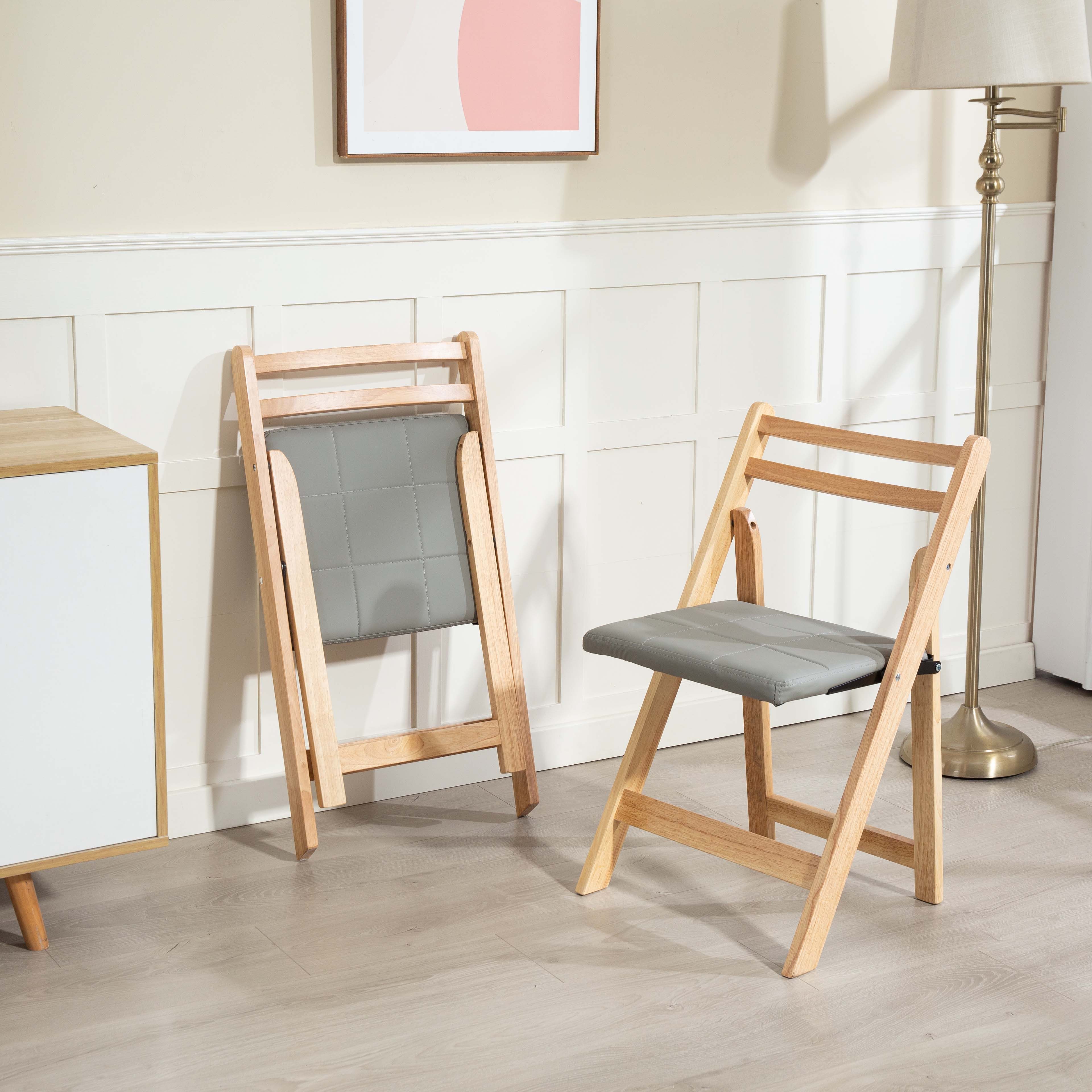 REDOM Esszimmerstuhl Massivholz-Klappstuhl, Küchenstuhl Armlehnenstuhl für Home & Office (Robust, kompakt und elegantes Design, 1 St)